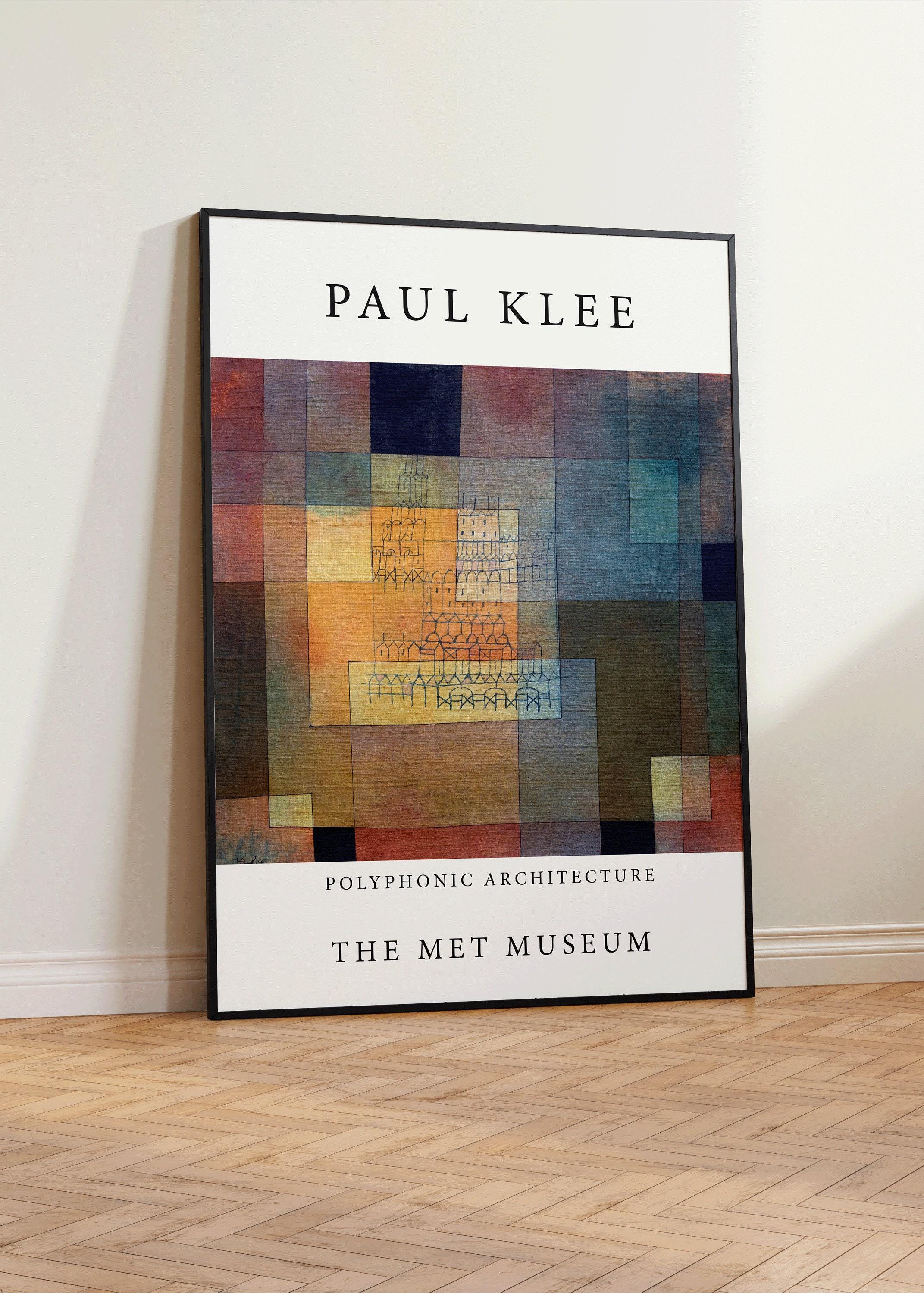 Paul Klee - Polyphonic Architecture | Modern Art Exhibition Poster