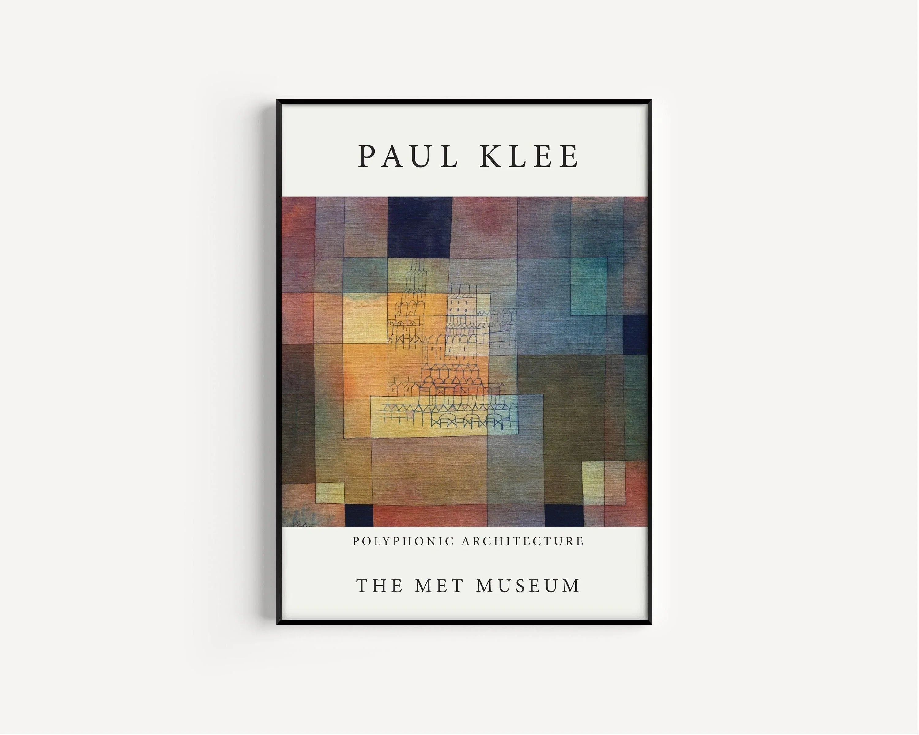 Paul Klee - Polyphonic Architecture | Modern Art Exhibition Poster (available handframed or unframed) - 9ArtPrints