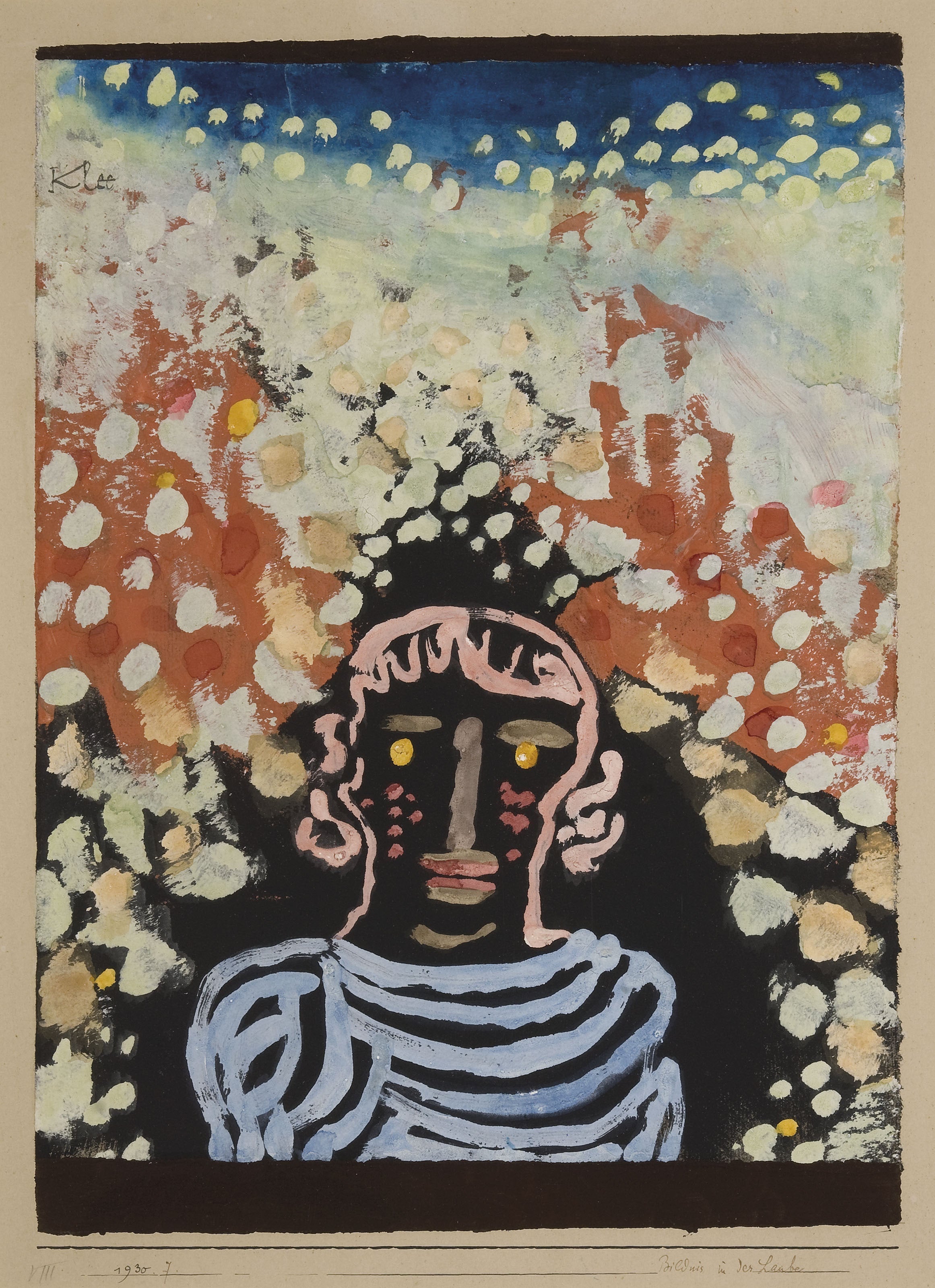 Paul Klee — Portrait in the Arbor (Bildnis in der Laube) | Bauhaus Fine Art Print - 9ArtPrints