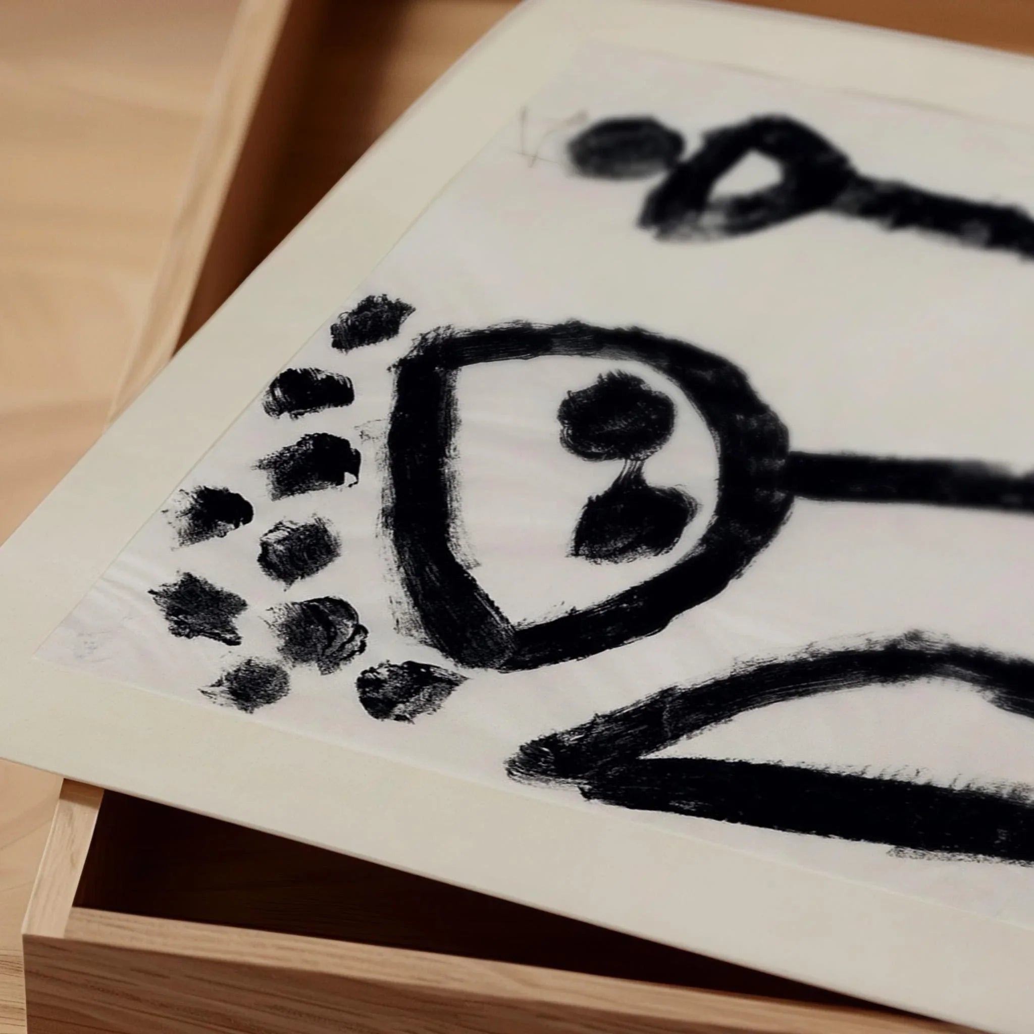 Paul Klee Print: Mumon Sinks Drunk, Minimalist Abstract Art - 9ArtPrints