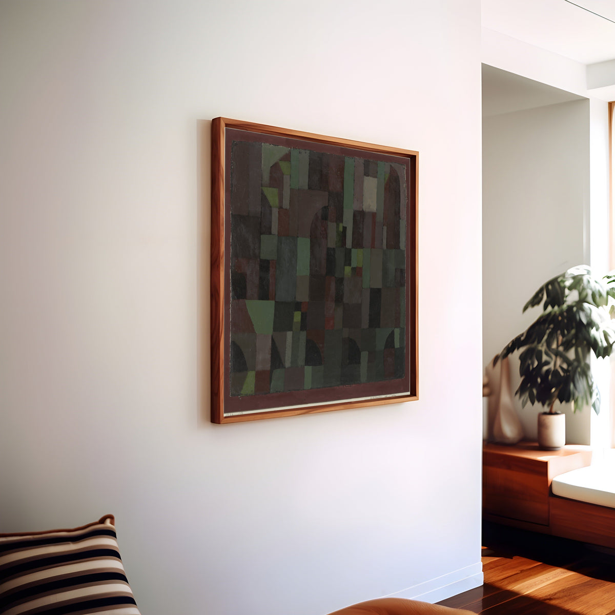 Paul Klee — Red/Green Architecture (Yellow/Violet Gradation) | Bauhaus Fine Art Print - 9ArtPrints