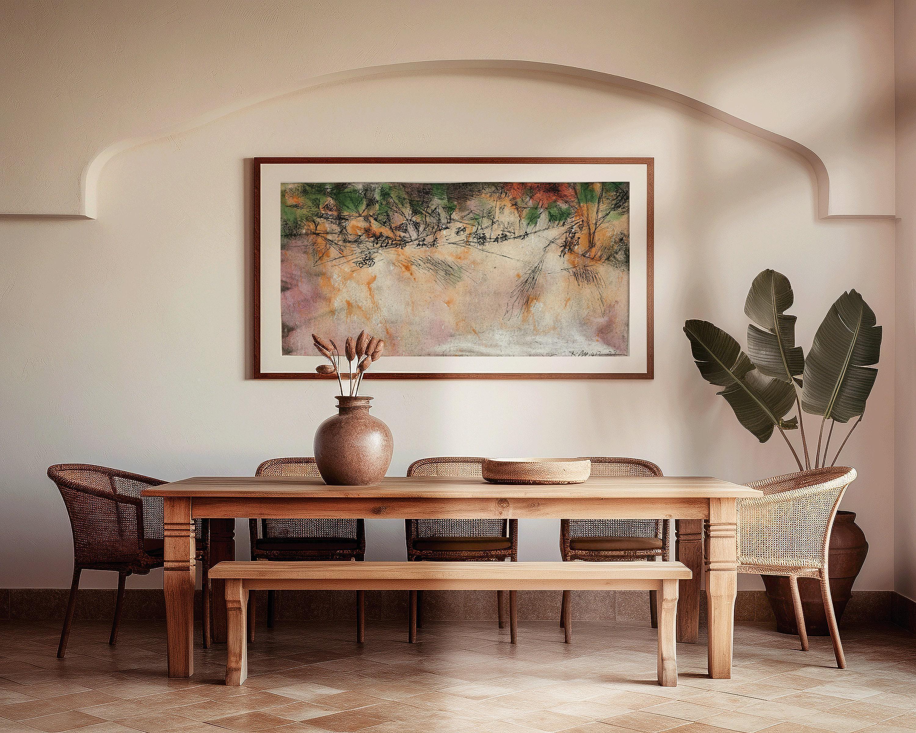 Paul Klee - Road Branch | Modern Abstract Wide Panoramic Art (available handframed or unframed) 2x1 - 9ArtPrints