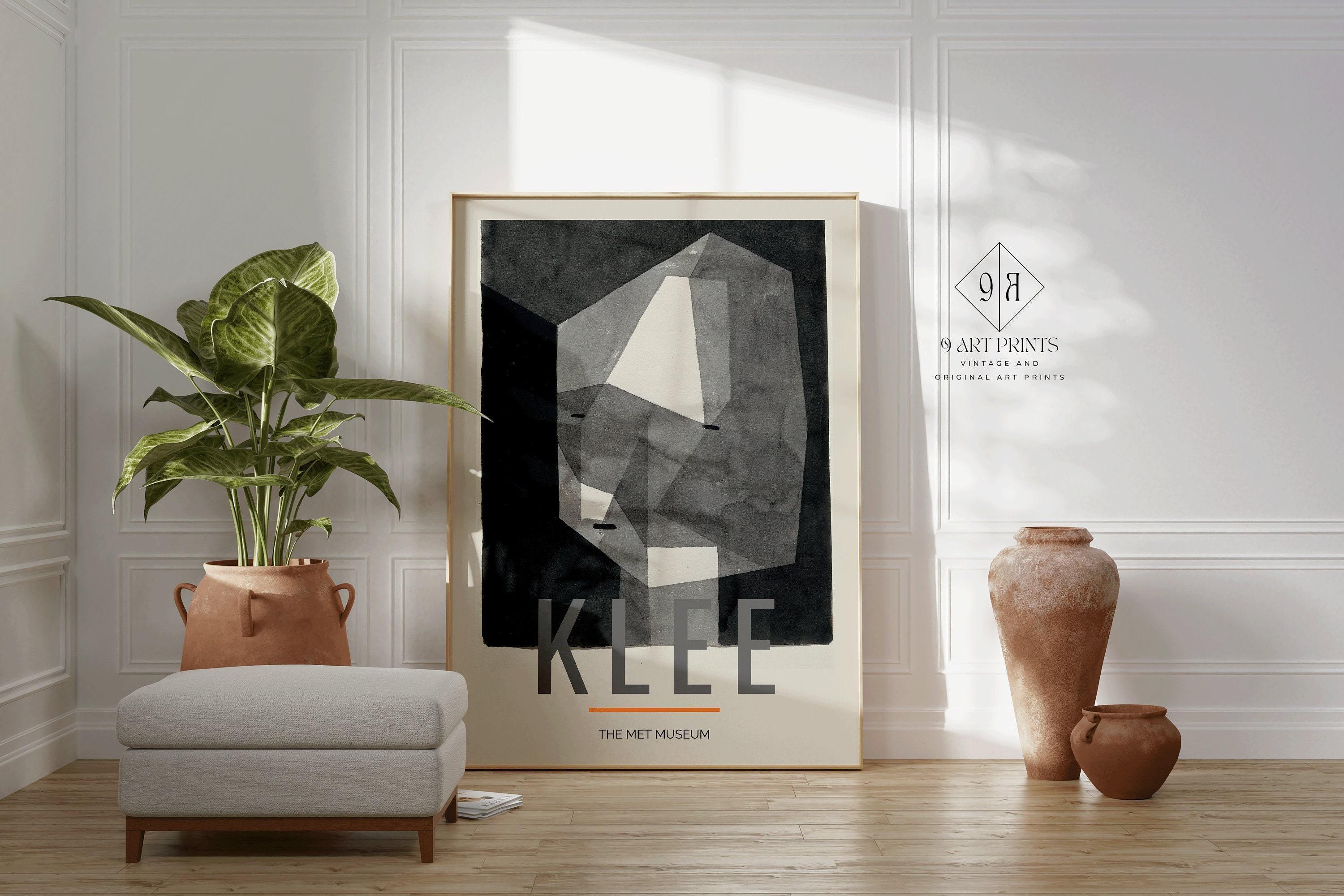Paul Klee - Rough Cut Head | Neutral Modern Art Exhibition Poster