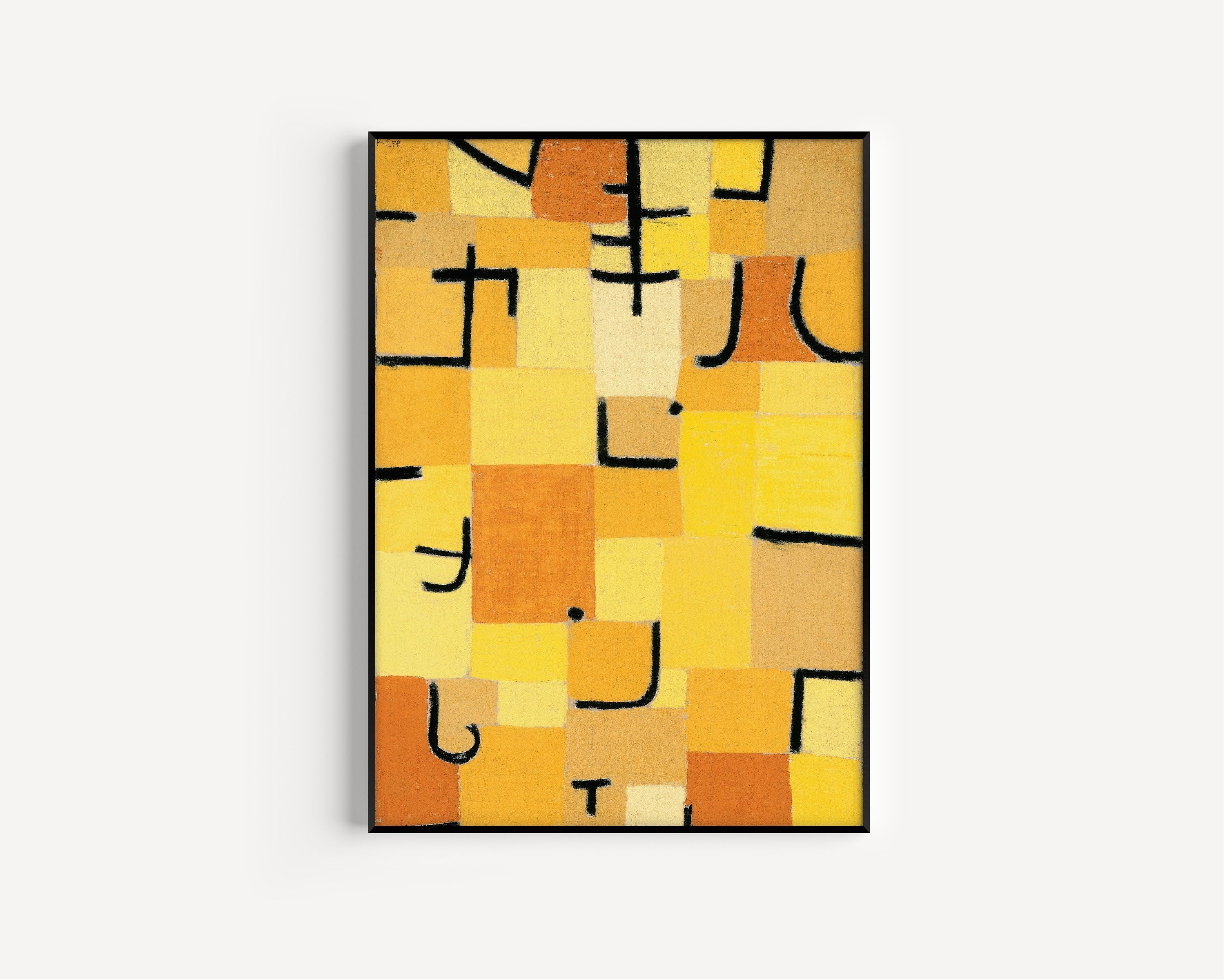 Paul Klee — Signs in Yellow | Bauhaus Fine Art Print - 9ArtPrints