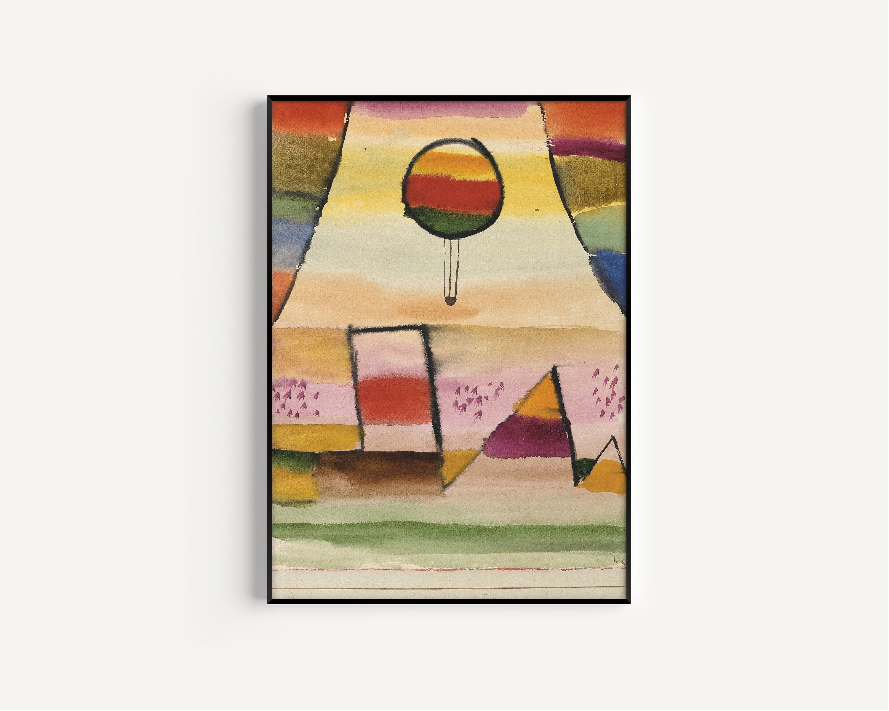 Paul Klee — The Balloon in the Window (Der Ballon im Fenster) | Bauhaus Fine Art Print - 9ArtPrints