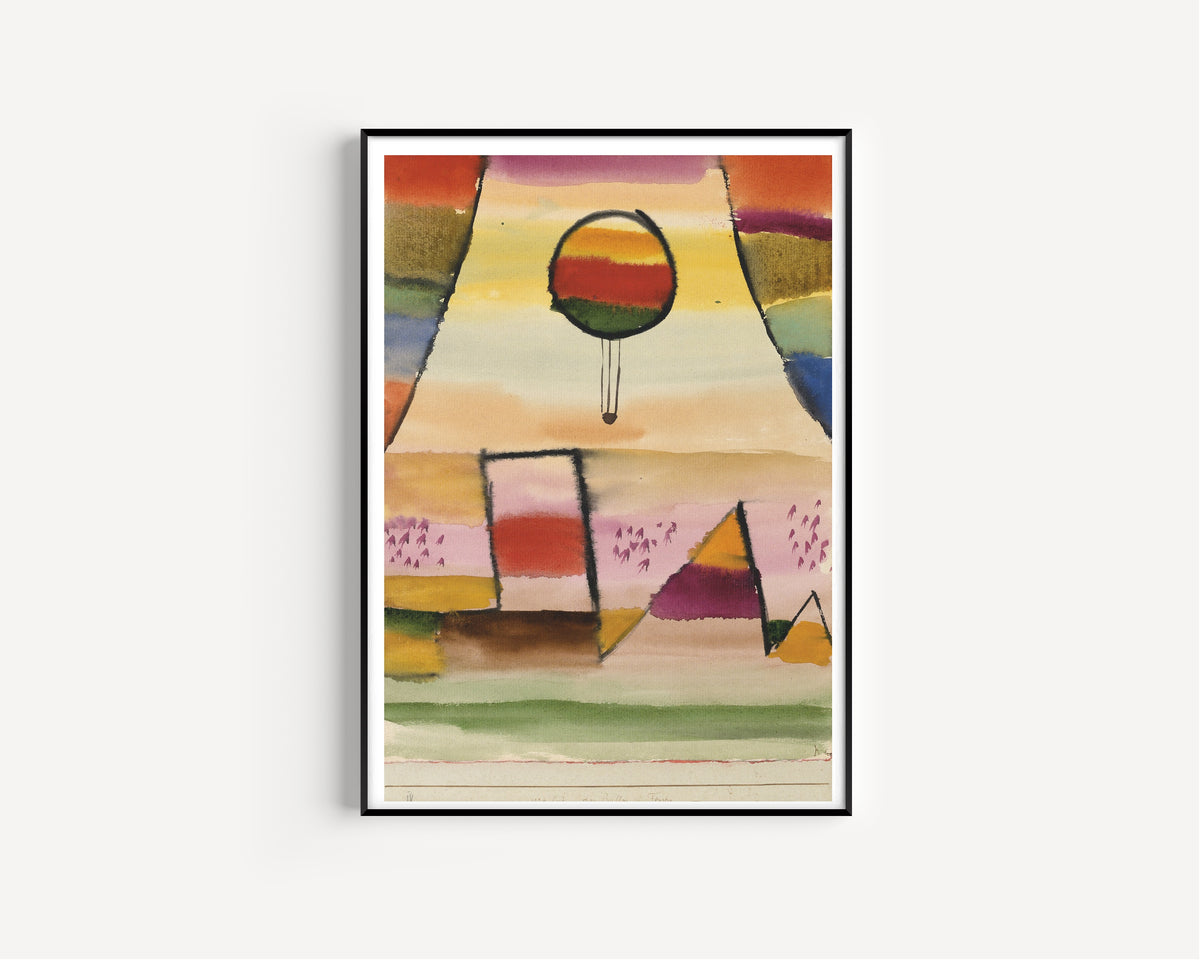 Paul Klee — The Balloon in the Window (Der Ballon im Fenster) | Bauhaus Fine Art Print - 9ArtPrints