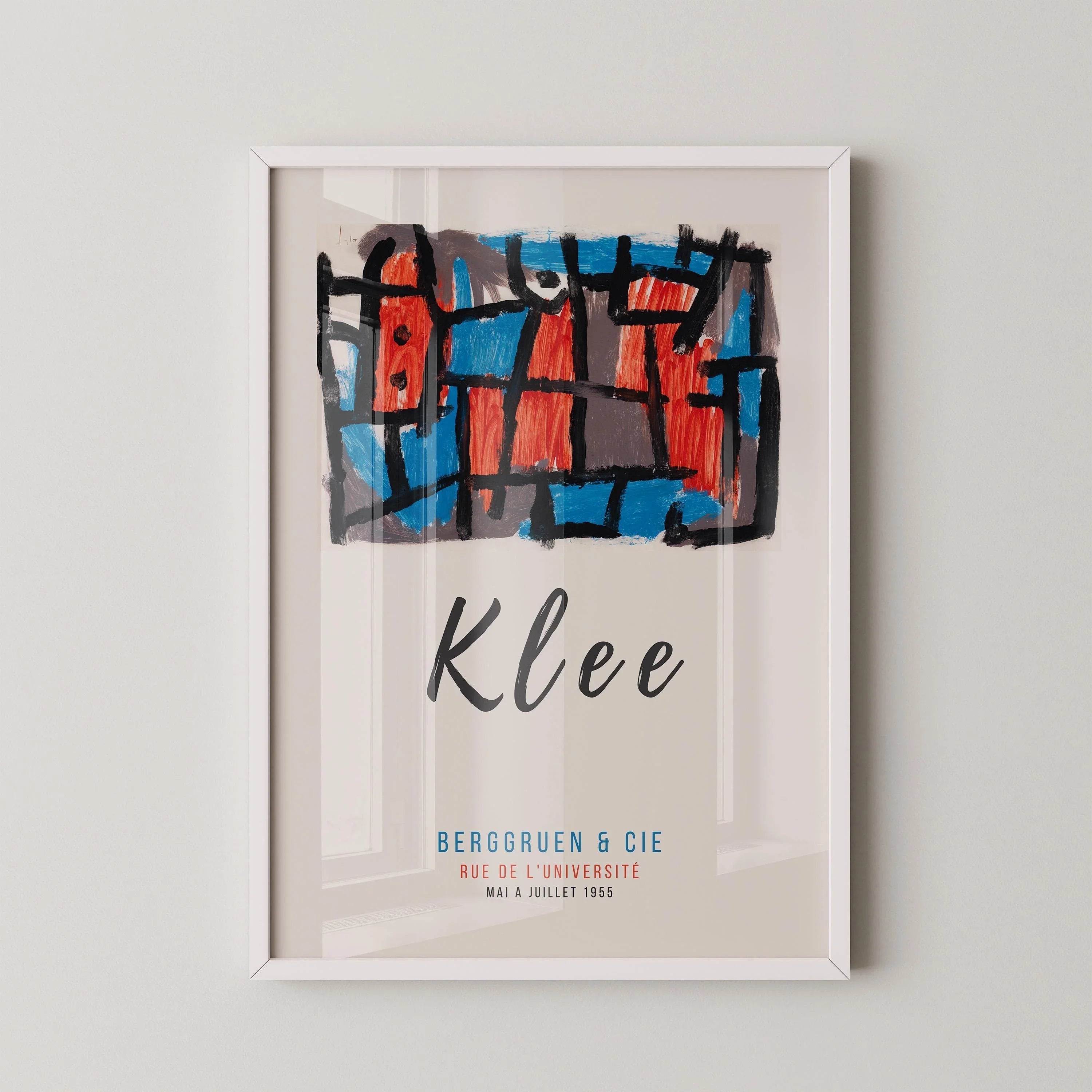 Paul Klee - The Hour Before One Night | Modern Art Exhibition Poster