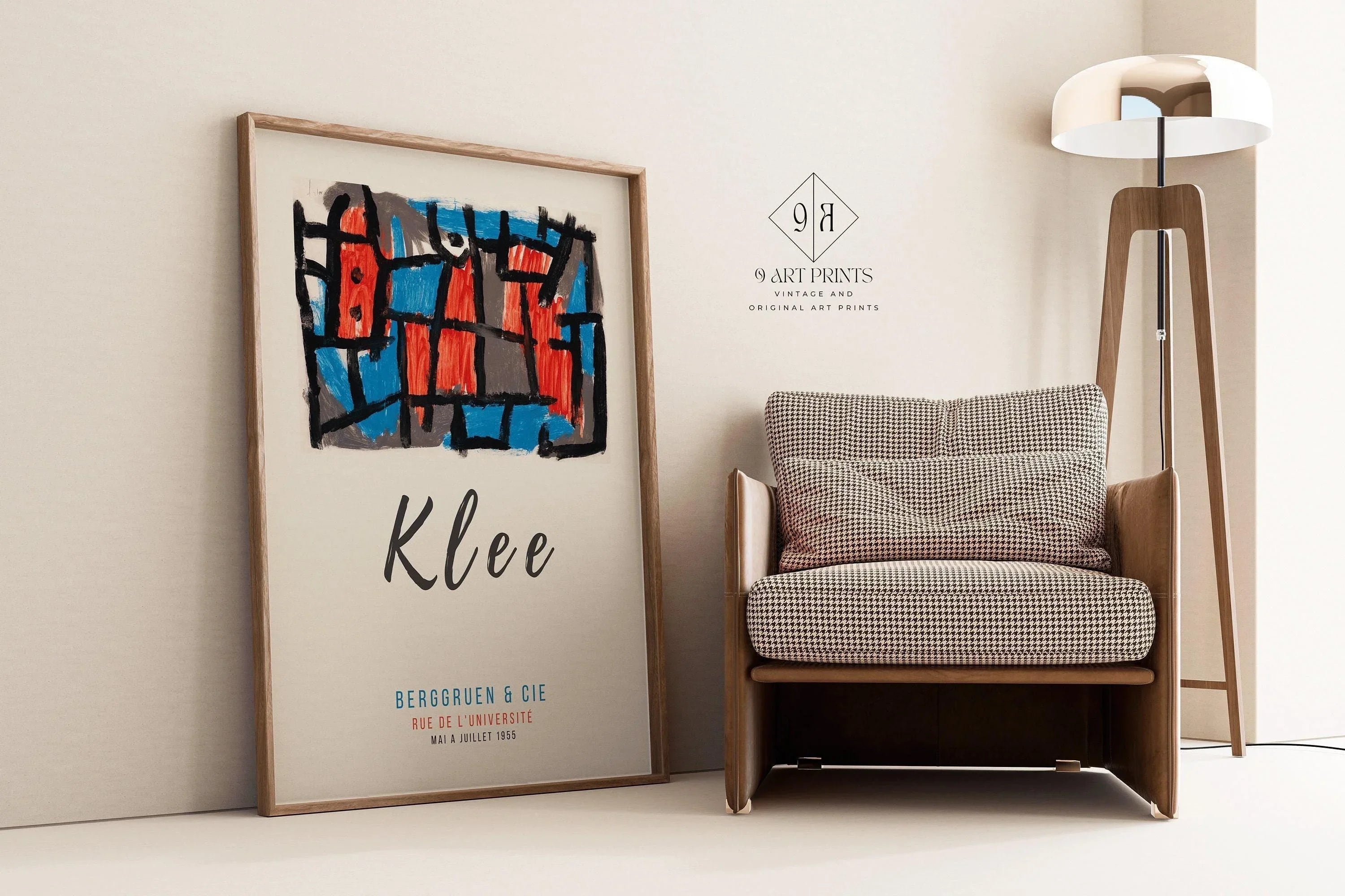 Paul Klee - The Hour Before One Night | Modern Art Exhibition Poster (available handframed or unframed) - 9ArtPrints