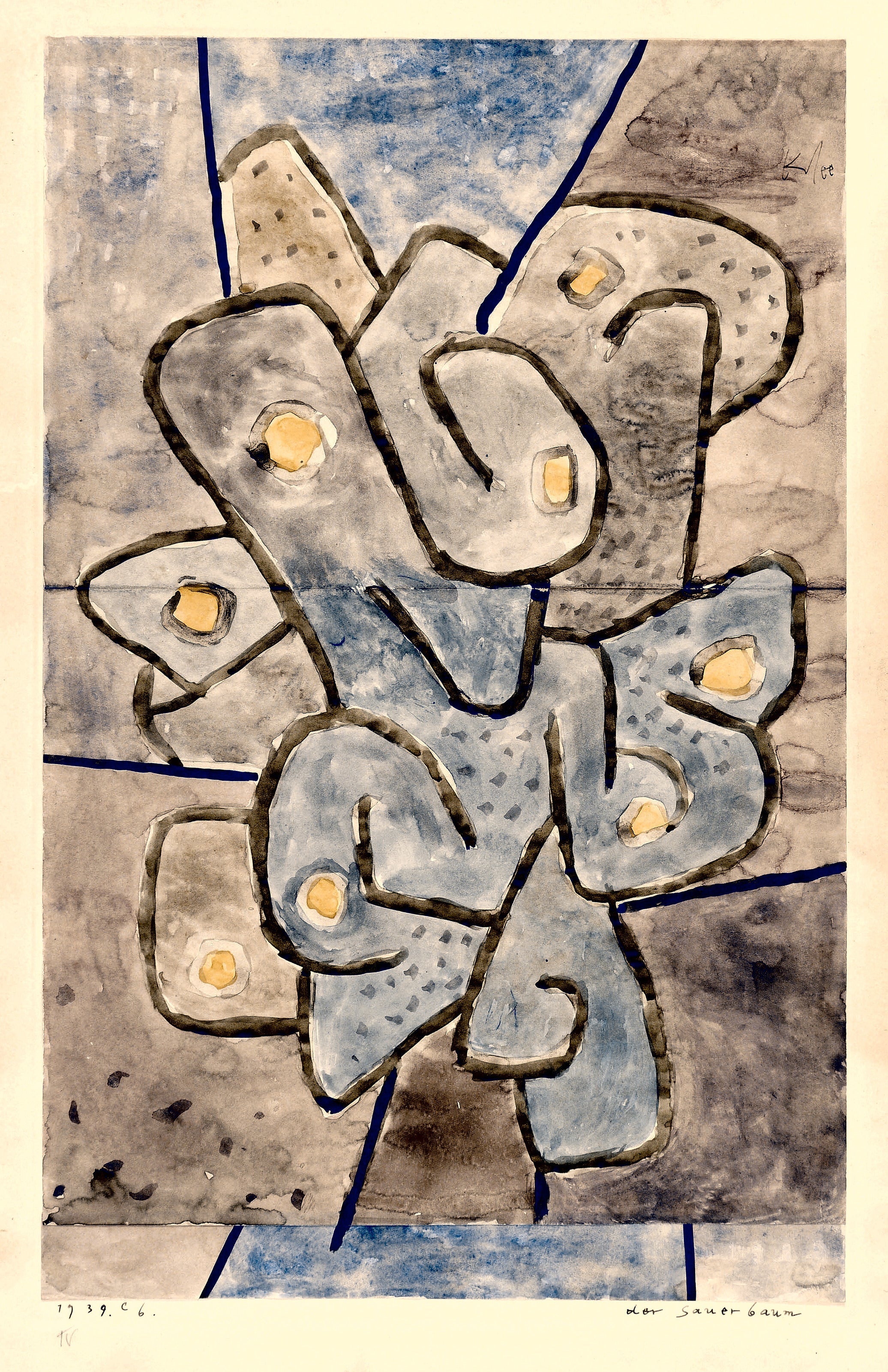Paul Klee — The Sour Tree (Der Sauerbaum) | Bauhaus Fine Art Print - 9ArtPrints