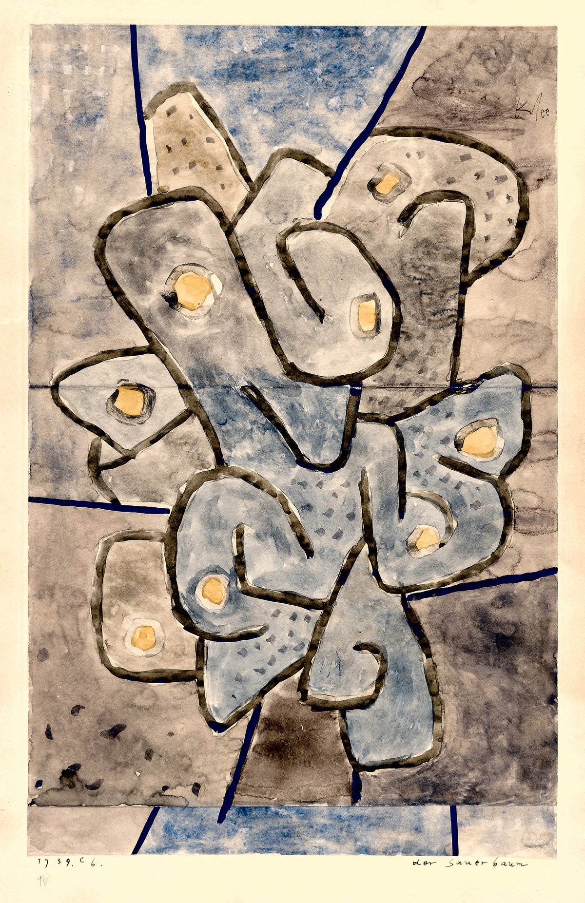 Paul Klee — The Sour Tree (Der Sauerbaum) | Bauhaus Fine Art Print - 9ArtPrints