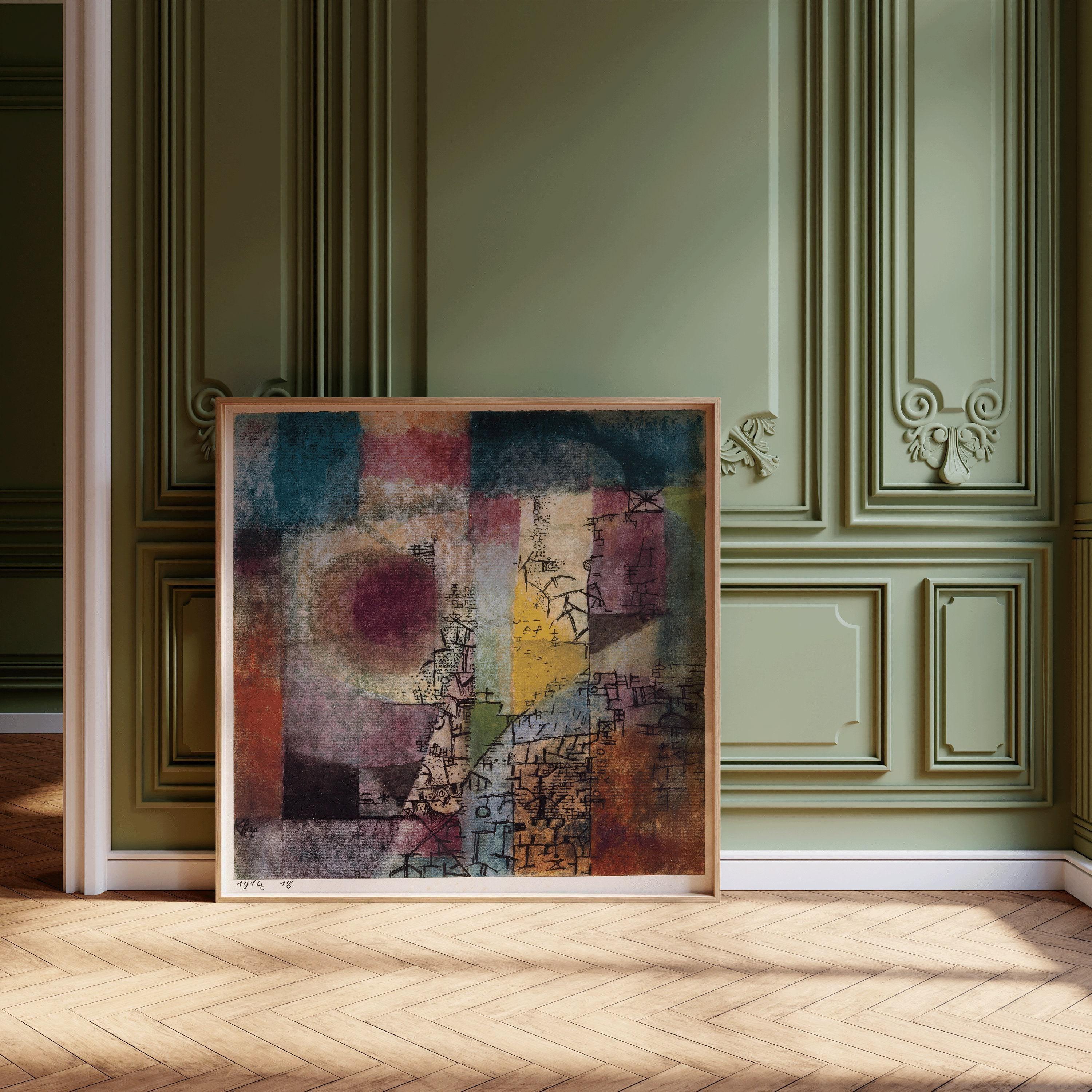 Paul Klee Untitled (1914) Abstract Art Print: Vintage Mid - Century Modern Home Decor - 9ArtPrints