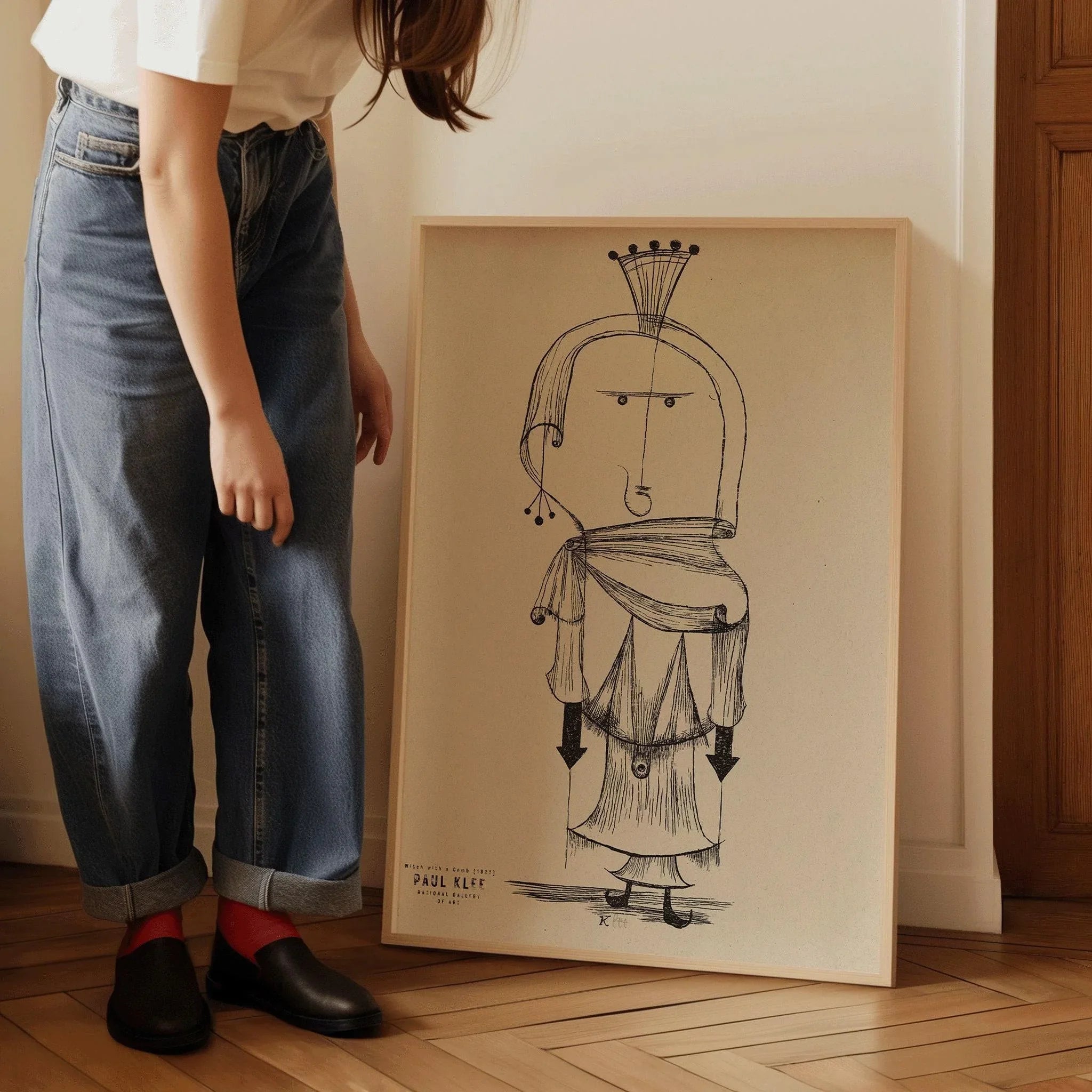 Paul Klee - Witch with Comb | Playful and Striking - Our Customers Love This Modern Art Exhibition Poster (available framed or unframed) - 9ArtPrints