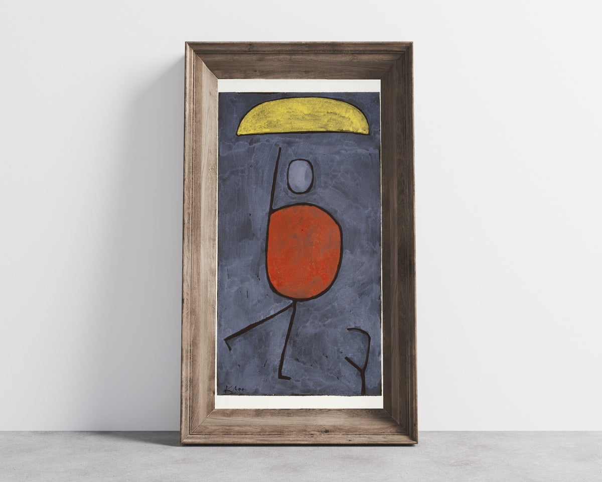 Paul Klee — With an Umbrella | Bauhaus Fine Art Print - 9ArtPrints