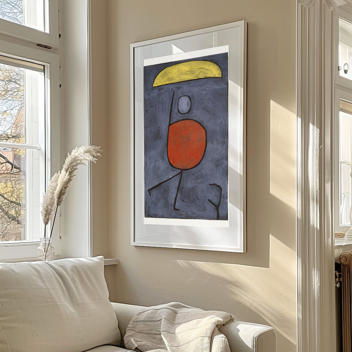 Paul Klee — With an Umbrella | Bauhaus Fine Art Print - 9ArtPrints