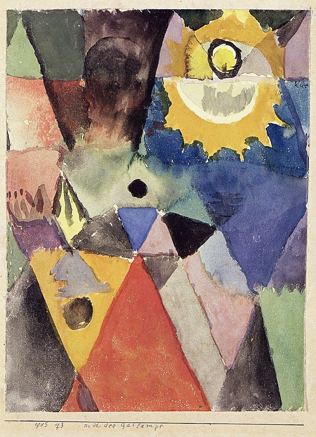 Paul Klee — With the Gas Lamp (Mit der Gaslampe) | Bauhaus Fine Art Print - 9ArtPrints
