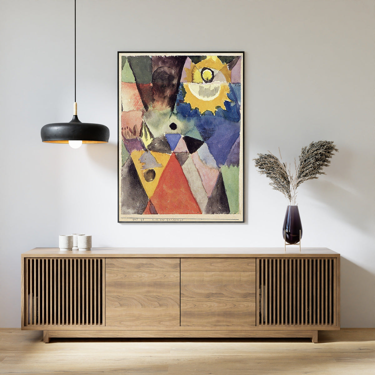 Paul Klee — With the Gas Lamp (Mit der Gaslampe) | Bauhaus Fine Art Print - 9ArtPrints