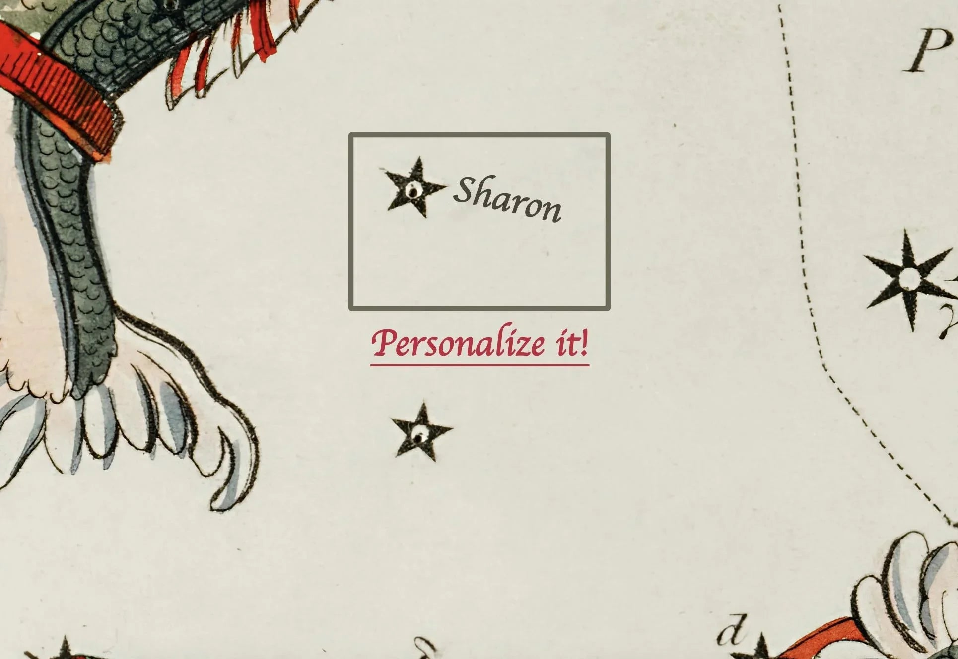 Personalizable Vintage Astrological Sign Print - Aquarius | Sidney Hall Art