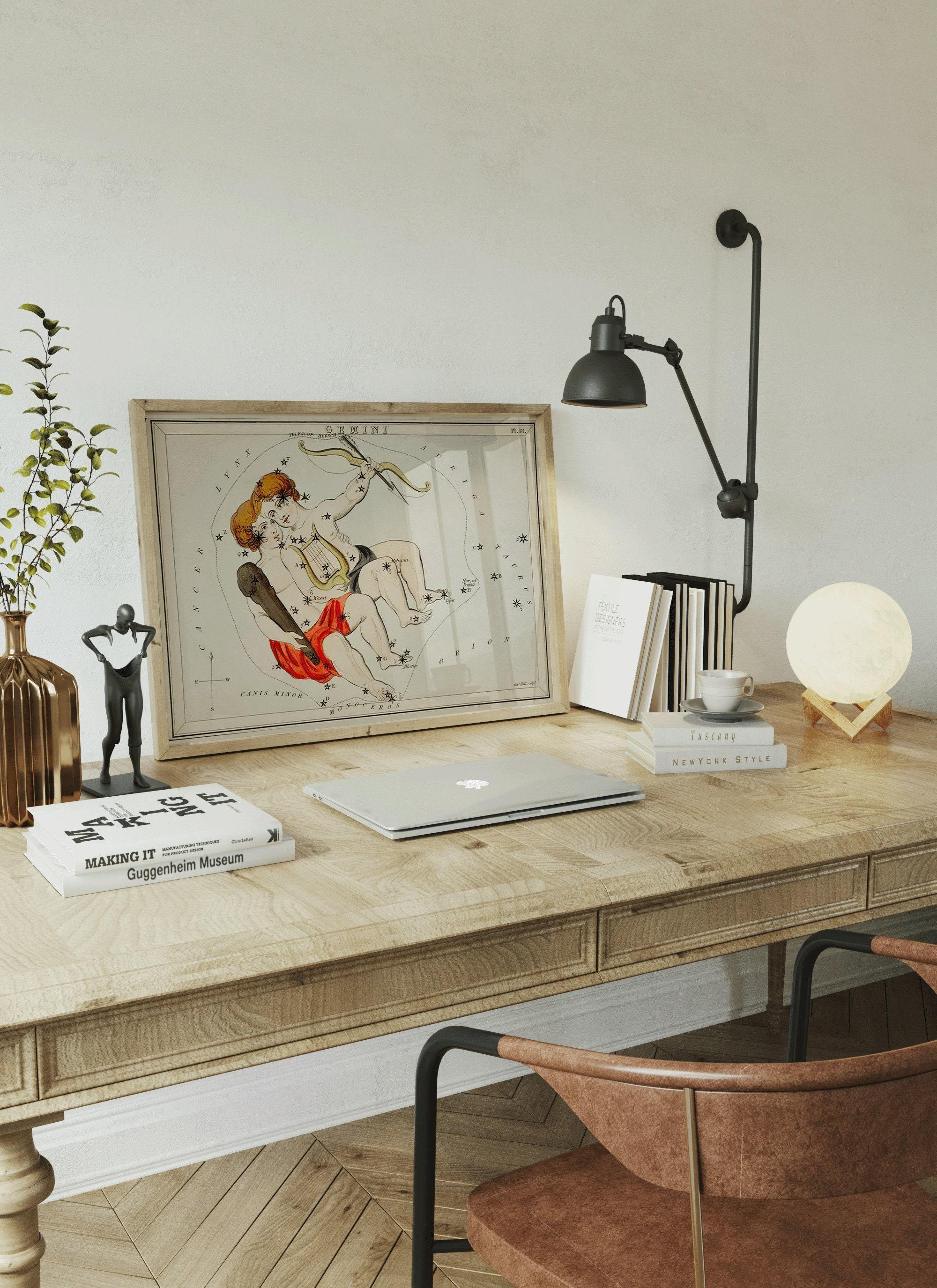 Personalizable Vintage Astrological Sign Print - Gemini | Sidney Hall Art (available handframed or unframed) - 9ArtPrints