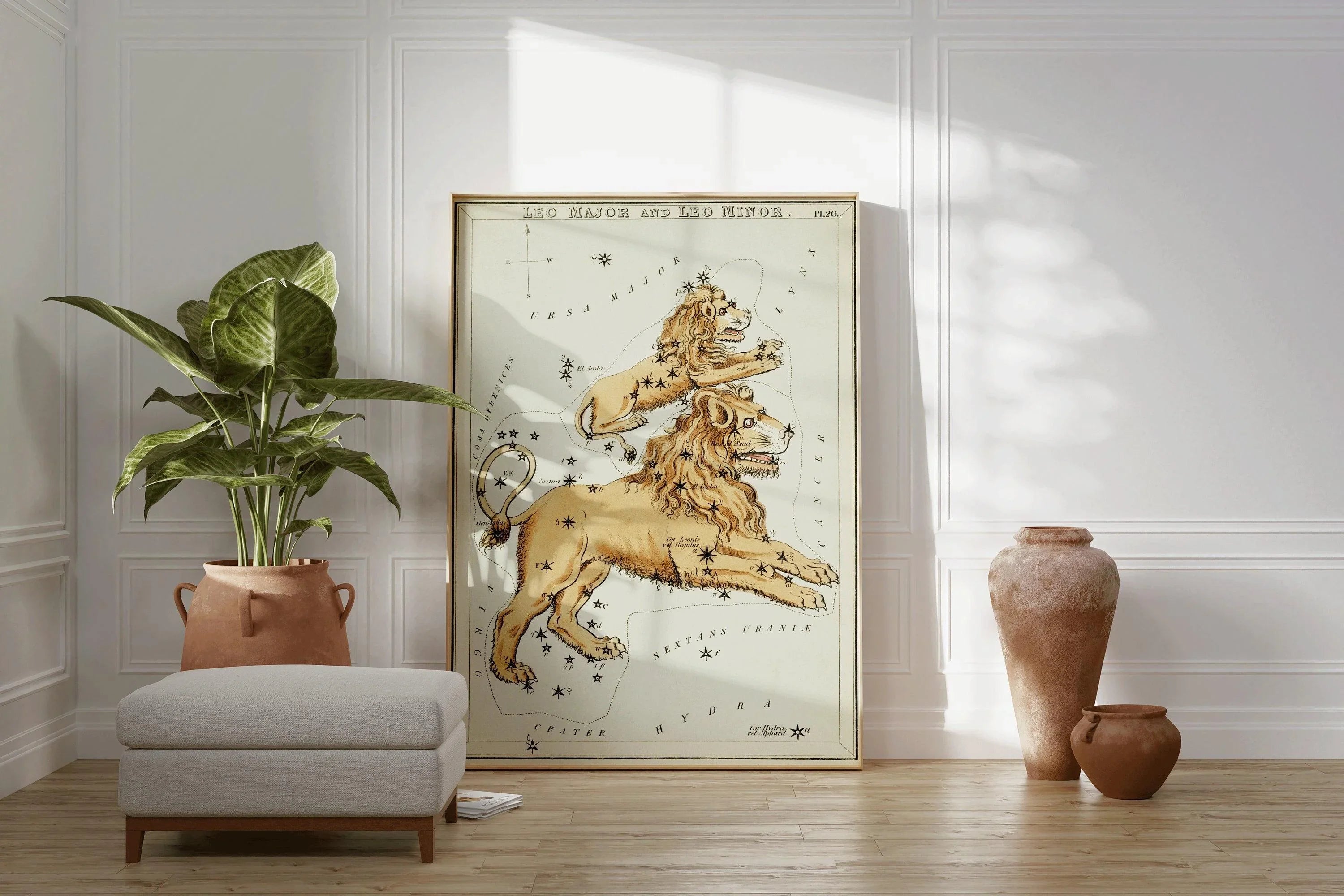 Personalizable Vintage Astrological Sign Print - Leo | Sidney Hall Art