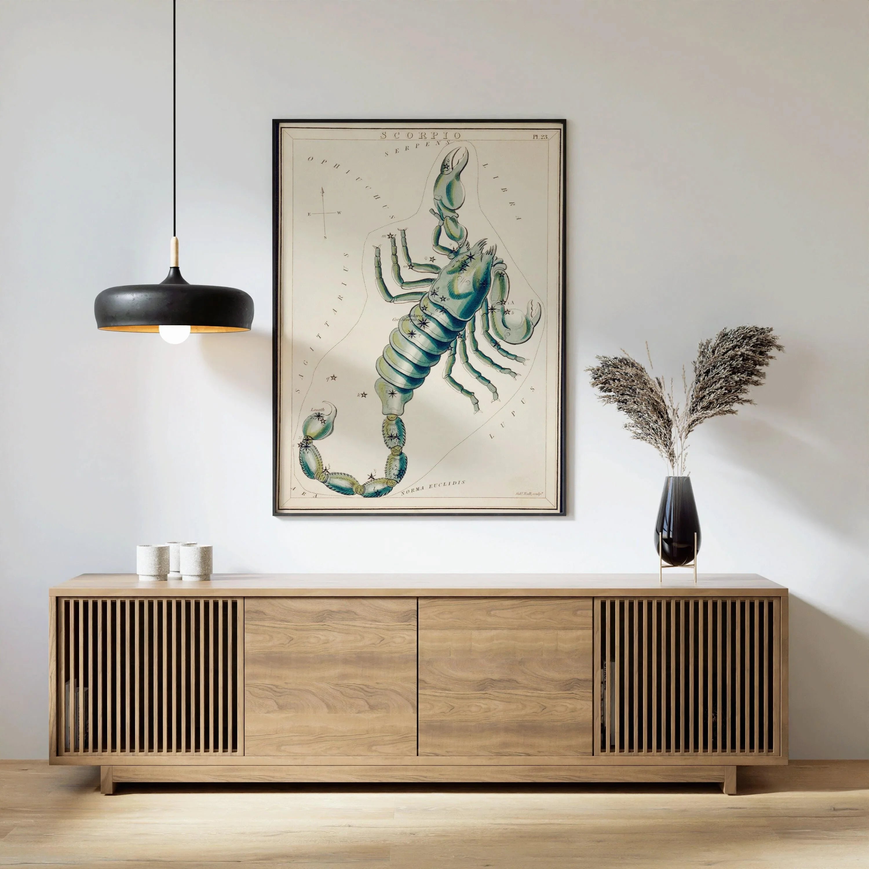 Personalizable Vintage Astrological Sign Print - Scorpio | Sidney Hall Art