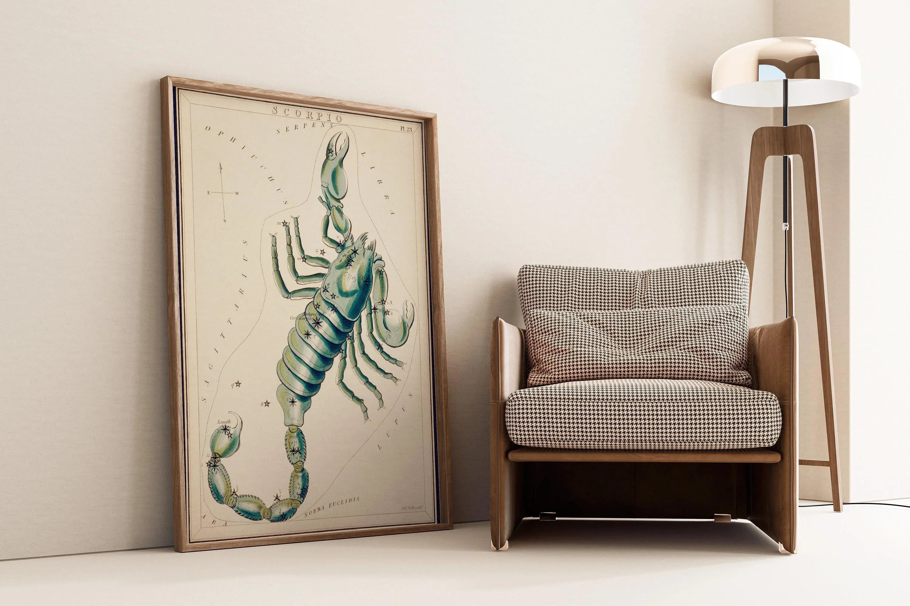 Personalizable Vintage Astrological Sign Print - Scorpio | Sidney Hall Art