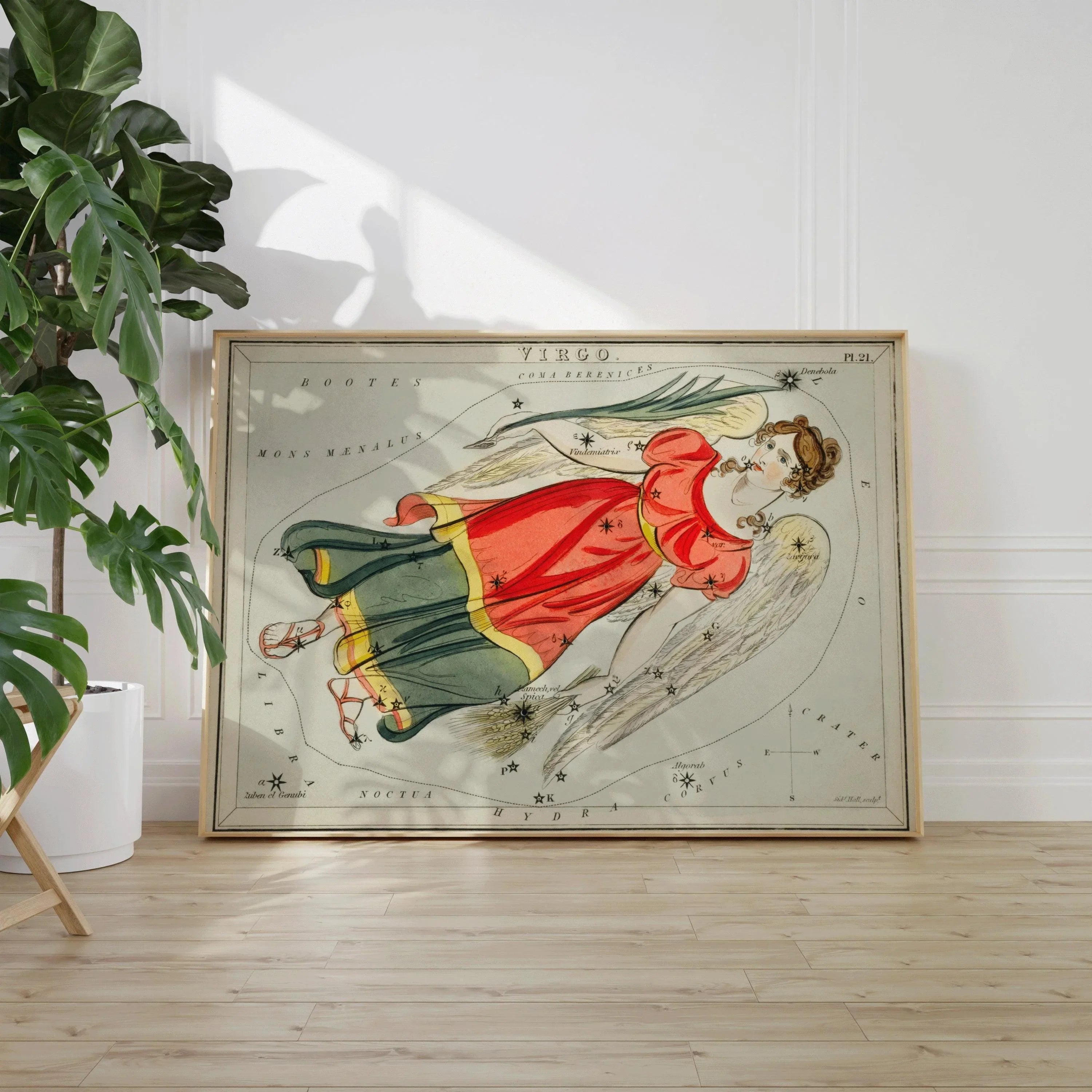 Personalizable Vintage Astrological Sign Print - Virgo | Sidney Hall Art