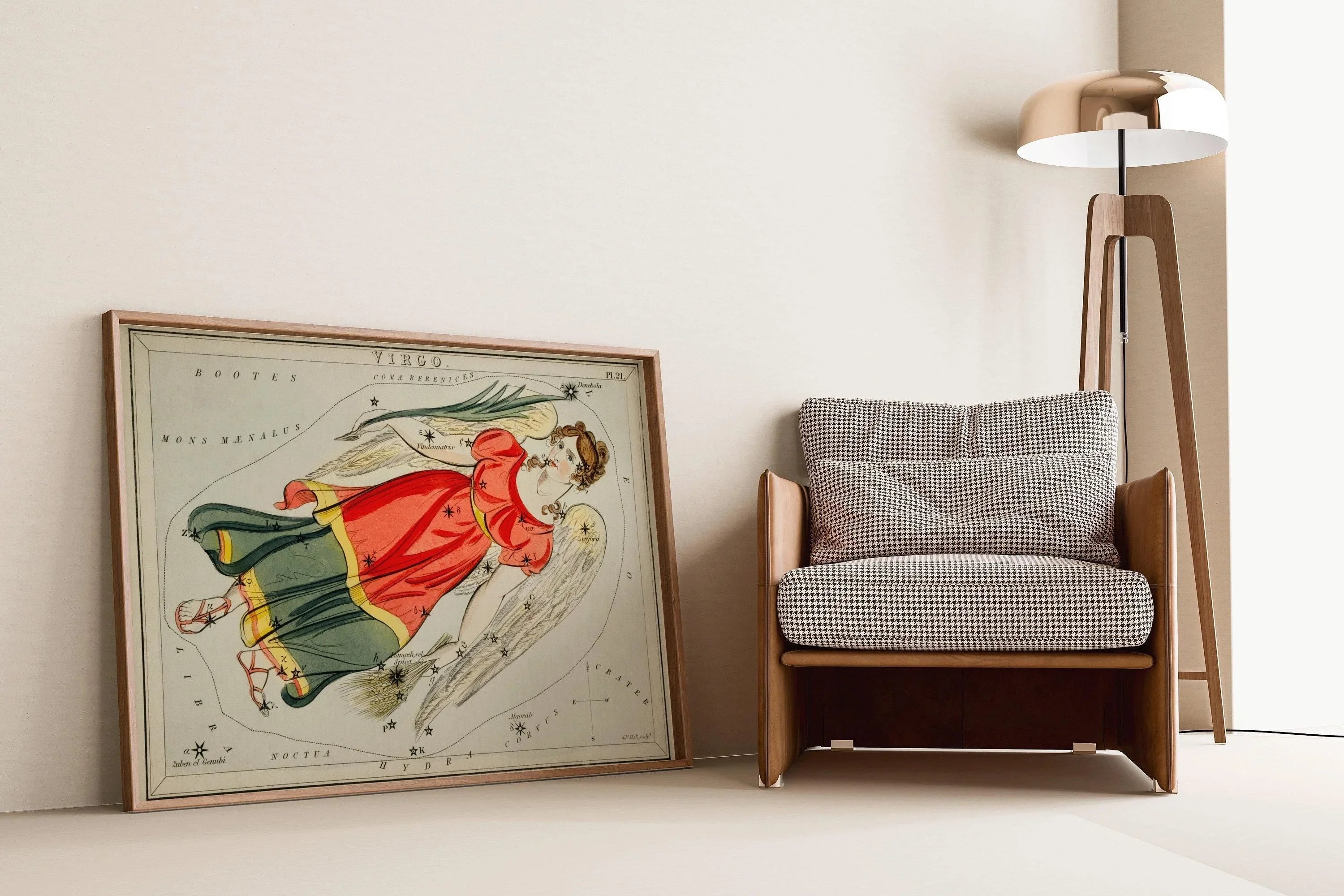 Personalizable Vintage Astrological Sign Print - Virgo | Sidney Hall Art