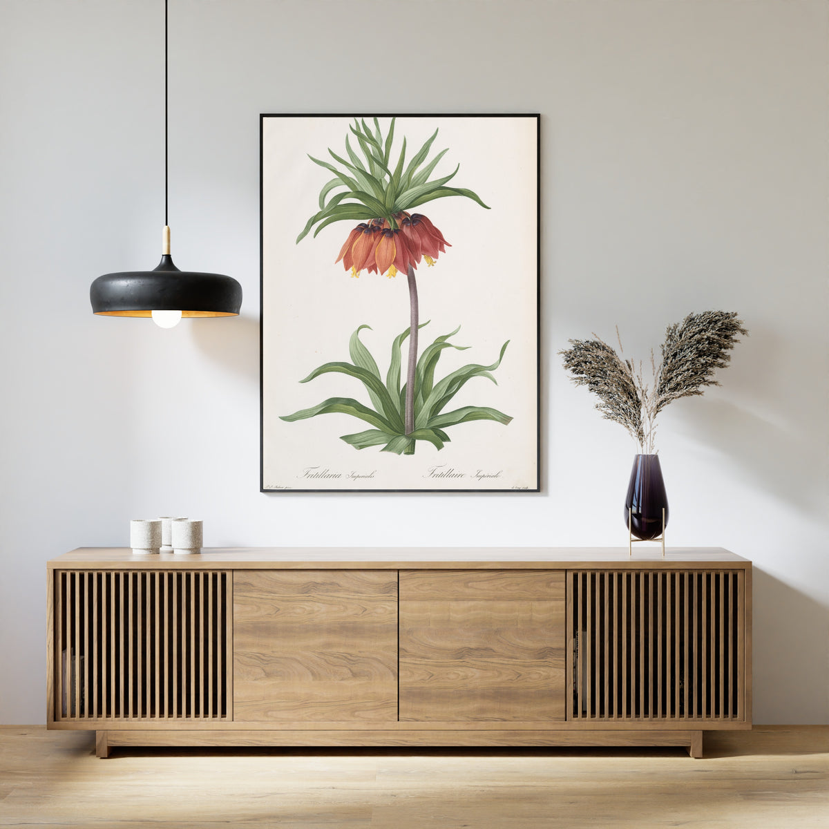 Pierre-Joseph Redouté — Les Liliacées: Fritillaria imperialis (Crown Imperial) | Botanical Illustration Print