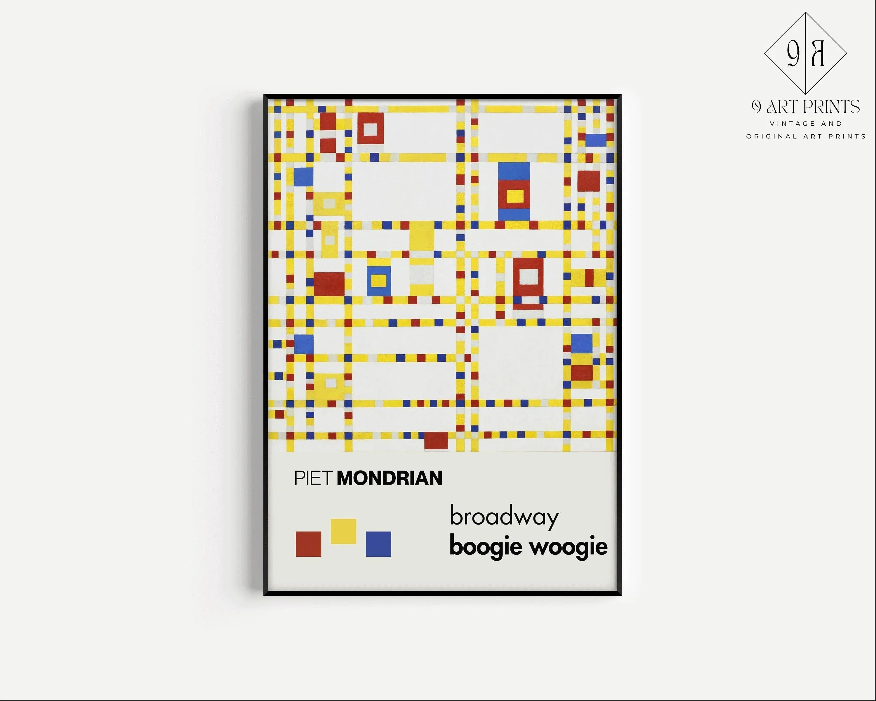 Piet Mondrian - Broadway Boogie Woogie PRINT | The Perfect Mid - Century Modern Art Poster