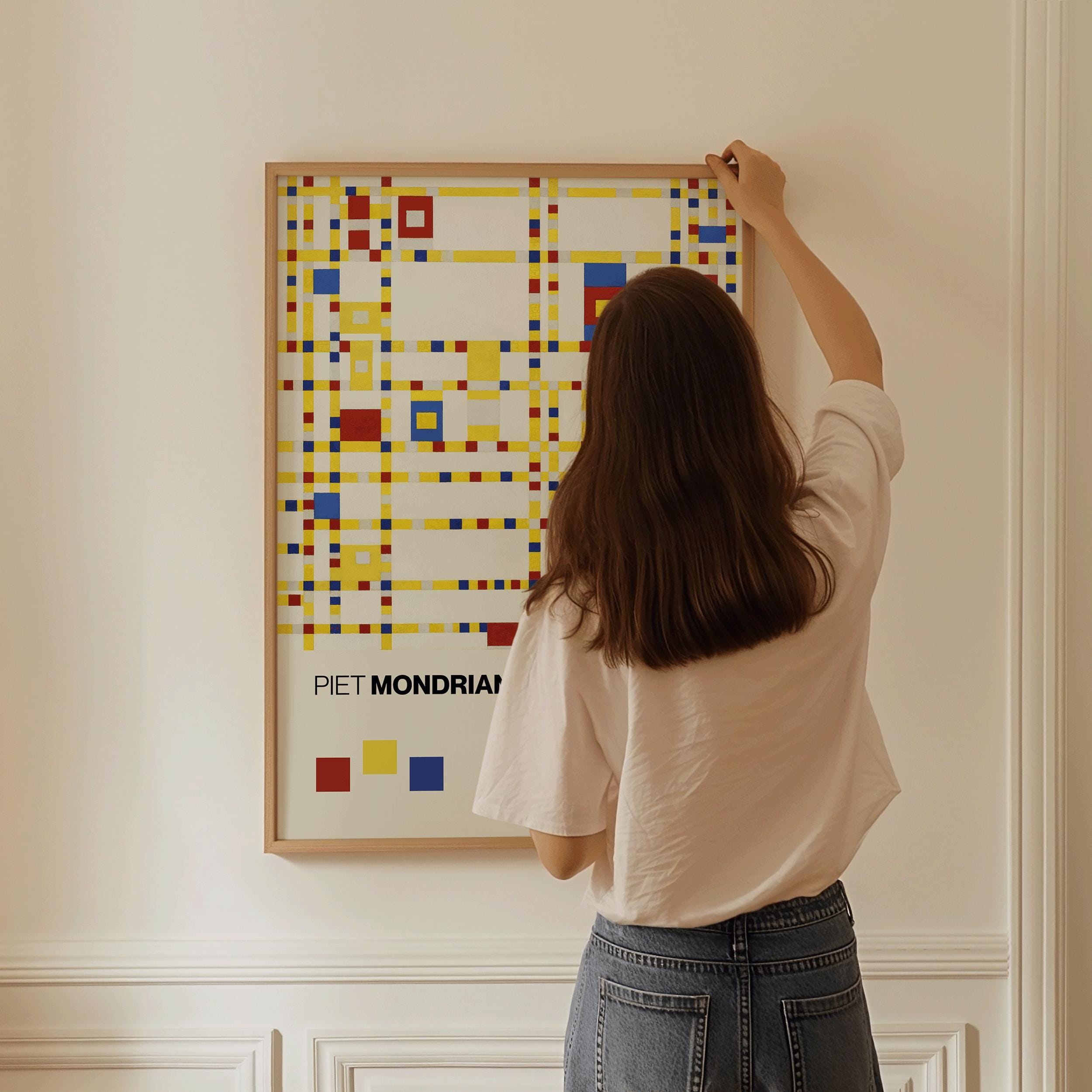 Piet Mondrian - Broadway Boogie Woogie PREMIUM GICLÉE PRINT | The Perfect Mid - Century Modern Art Poster (available handframed or unframed) - 9ArtPrints
