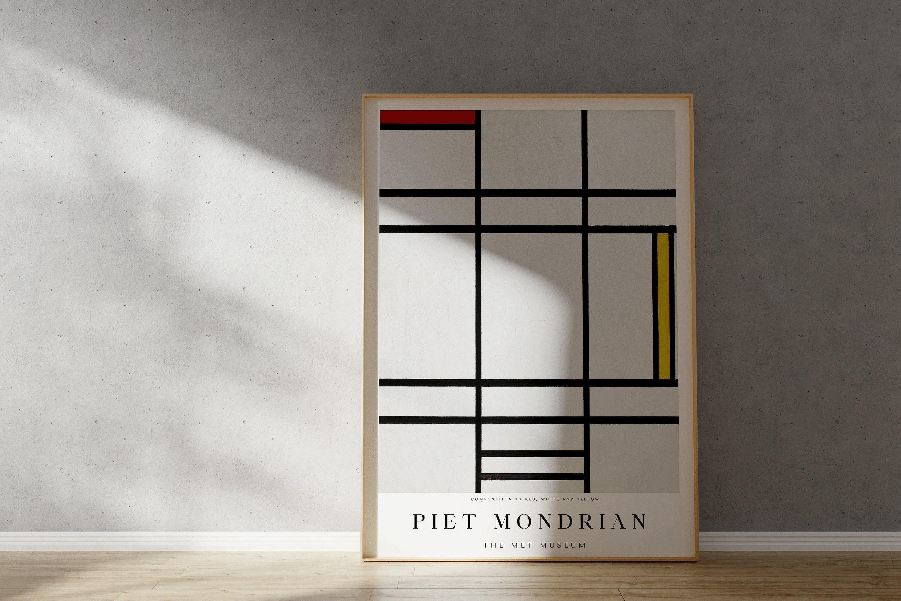 Piet Mondrian - Composition 1936 PRINT | Mid - Century Modern Art Print