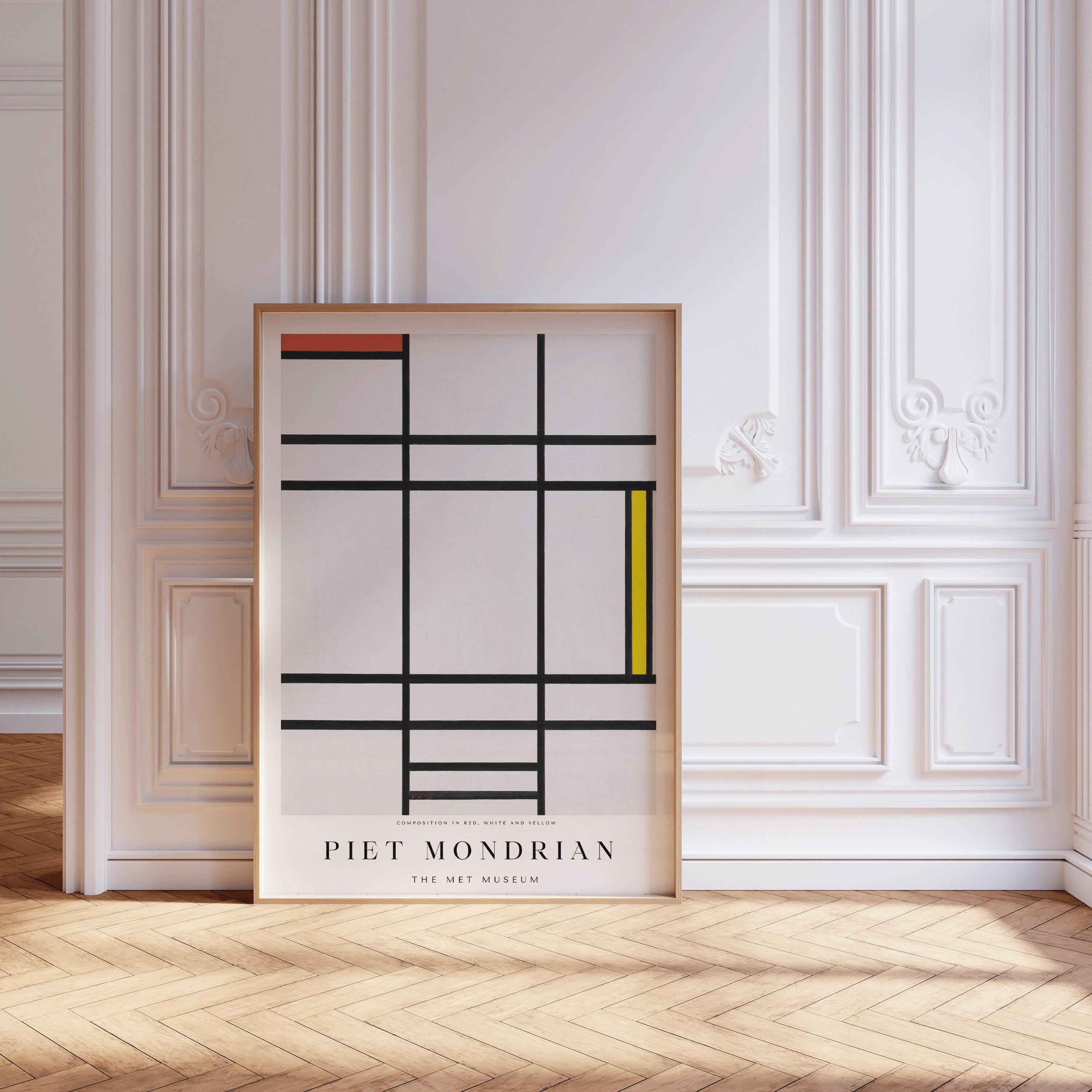 Piet Mondrian - Composition 1936 PRINT | Mid - Century Modern Art Print