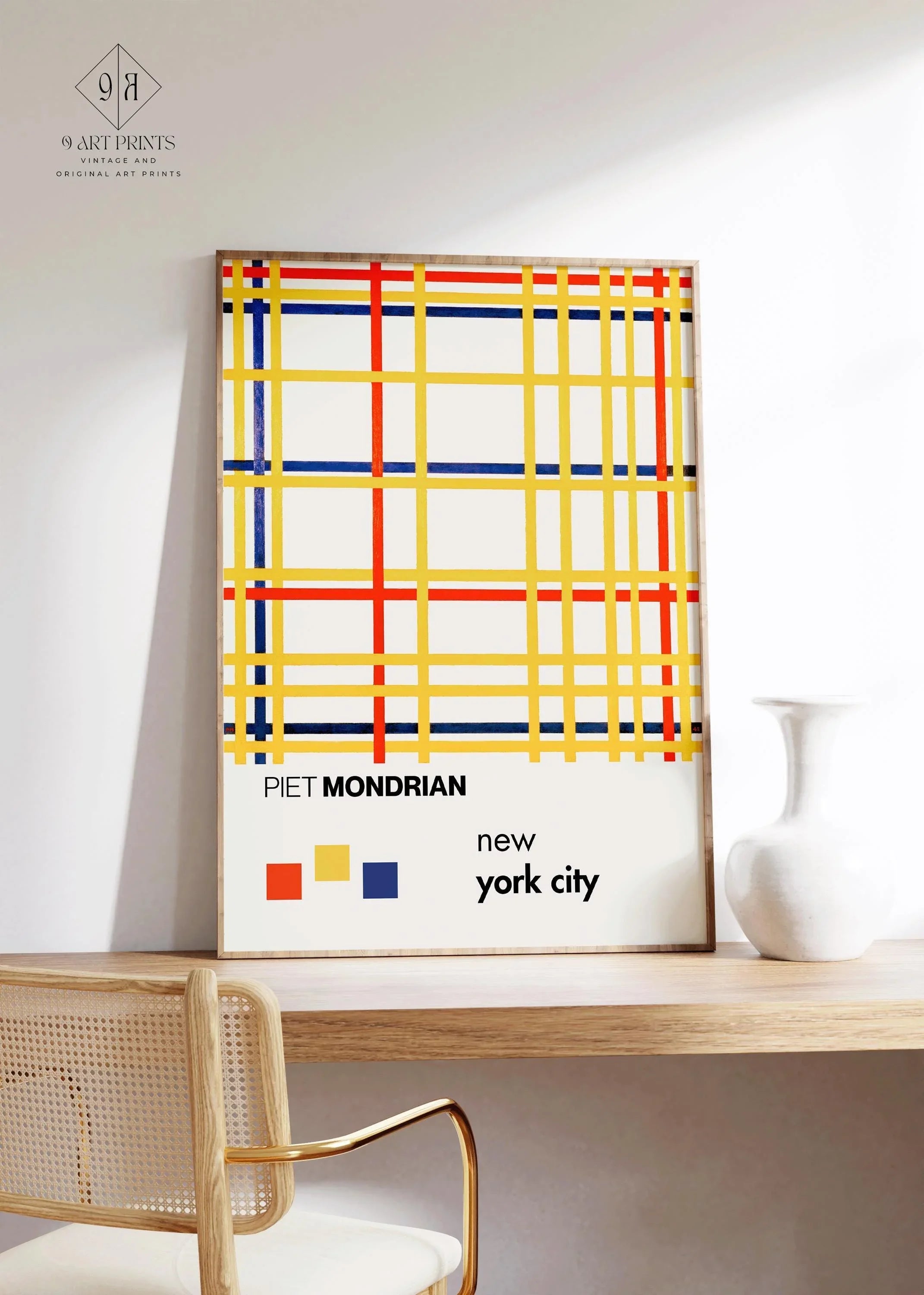 Piet Mondrian - New York City PRINT | The Perfect Mid - Century Modern Art Poster