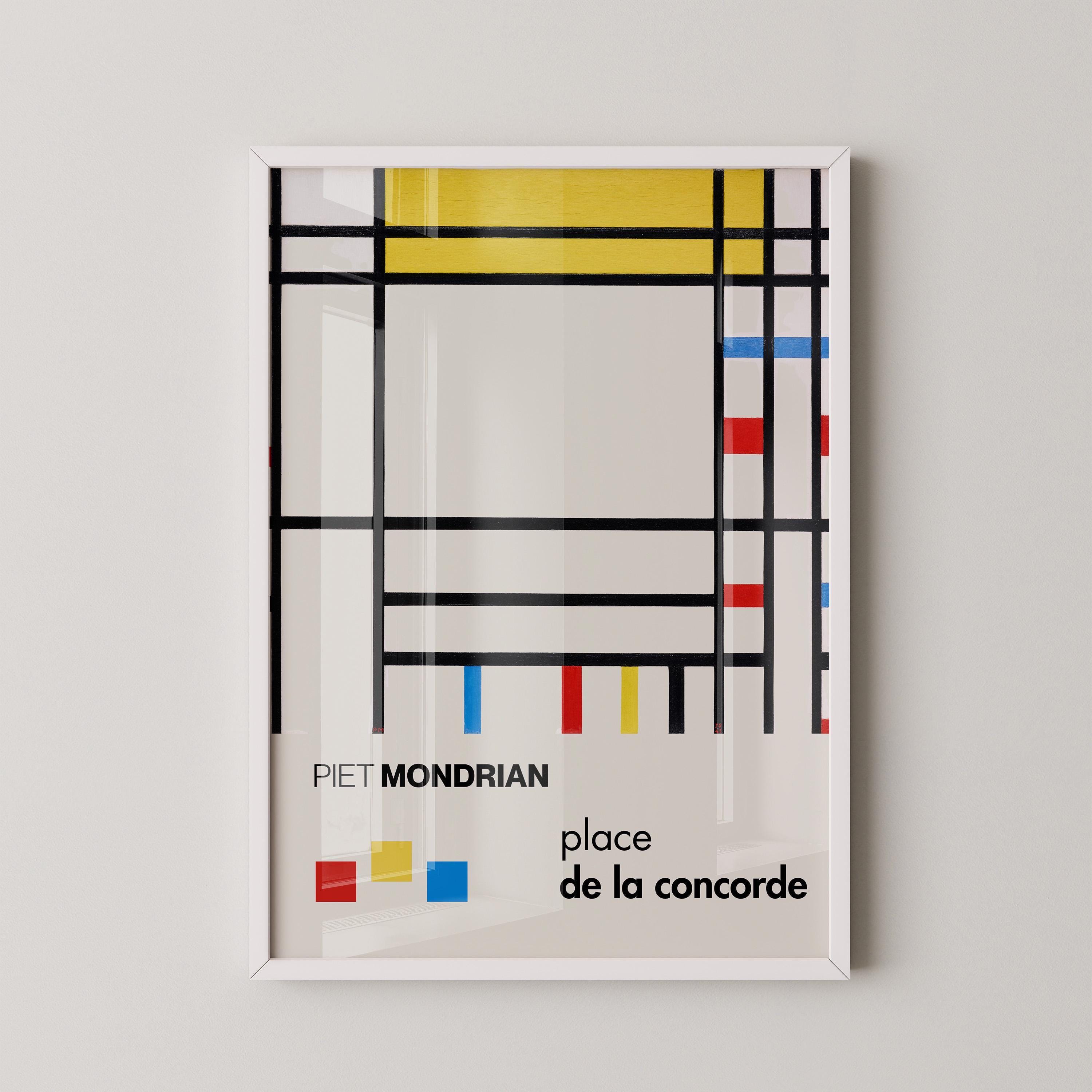 Piet Mondrian - Place de la Concorde PRINT | The Perfect Mid - Century Modern Art Poster