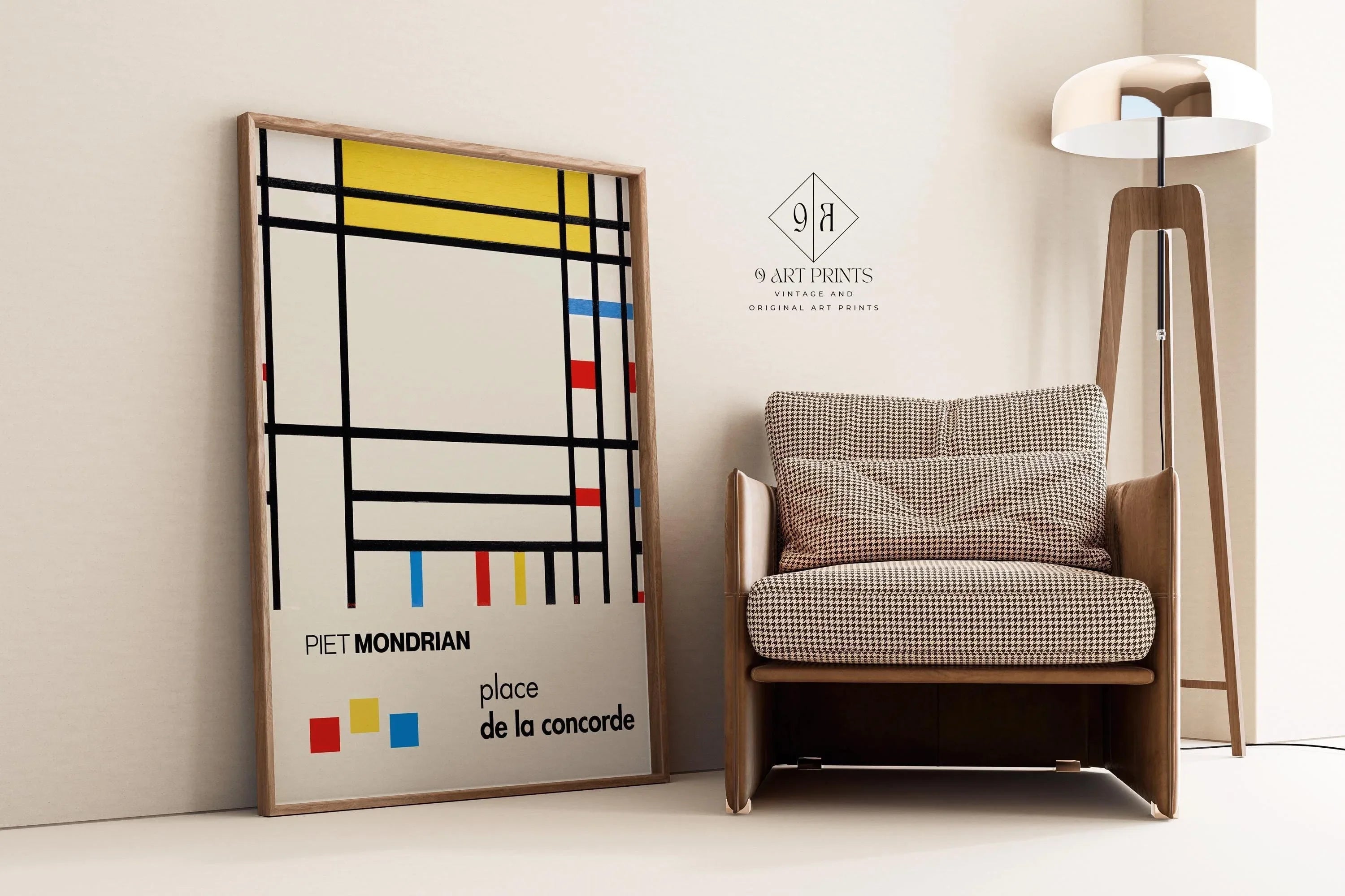 Piet Mondrian - Place de la Concorde PRINT | The Perfect Mid - Century Modern Art Poster