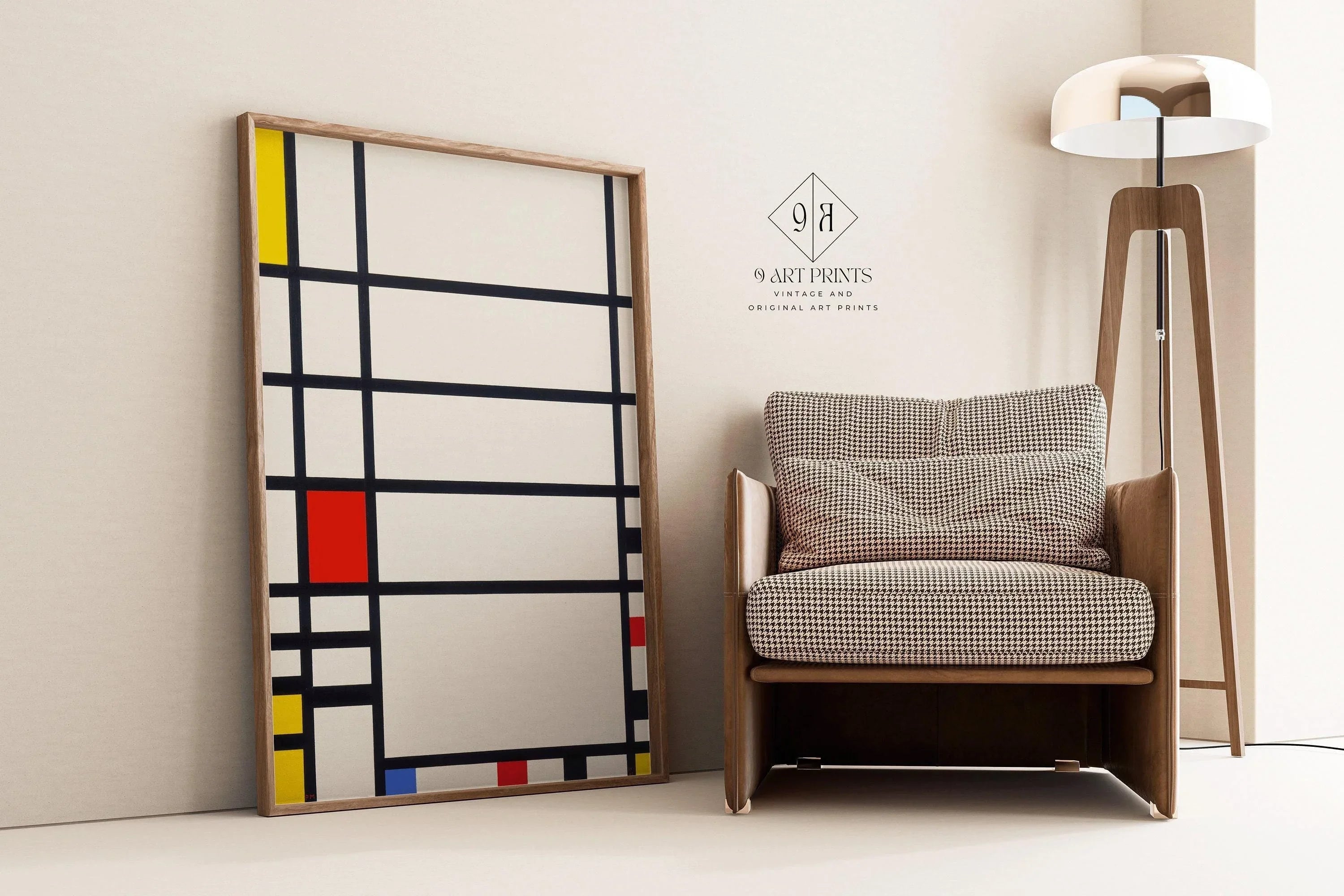 Piet Mondrian - Trafalgar Square PRINT | Mid - Century Modern Art Print