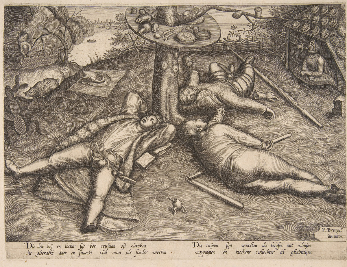 Pieter Bruegel the Elder — The Land of Cockaigne | Engraving Print