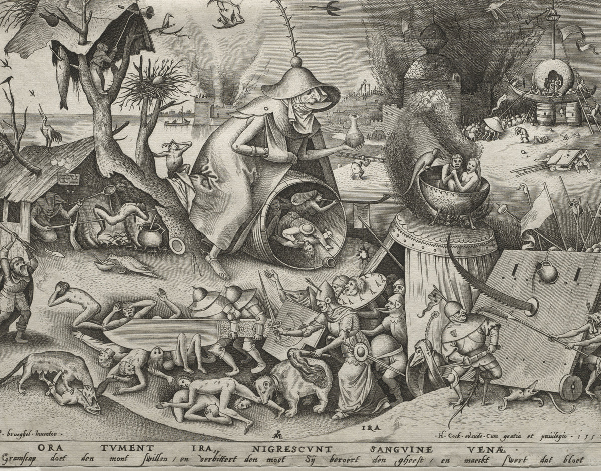 Pieter Bruegel the Elder — The Seven Deadly Sins: Anger | Etching Print