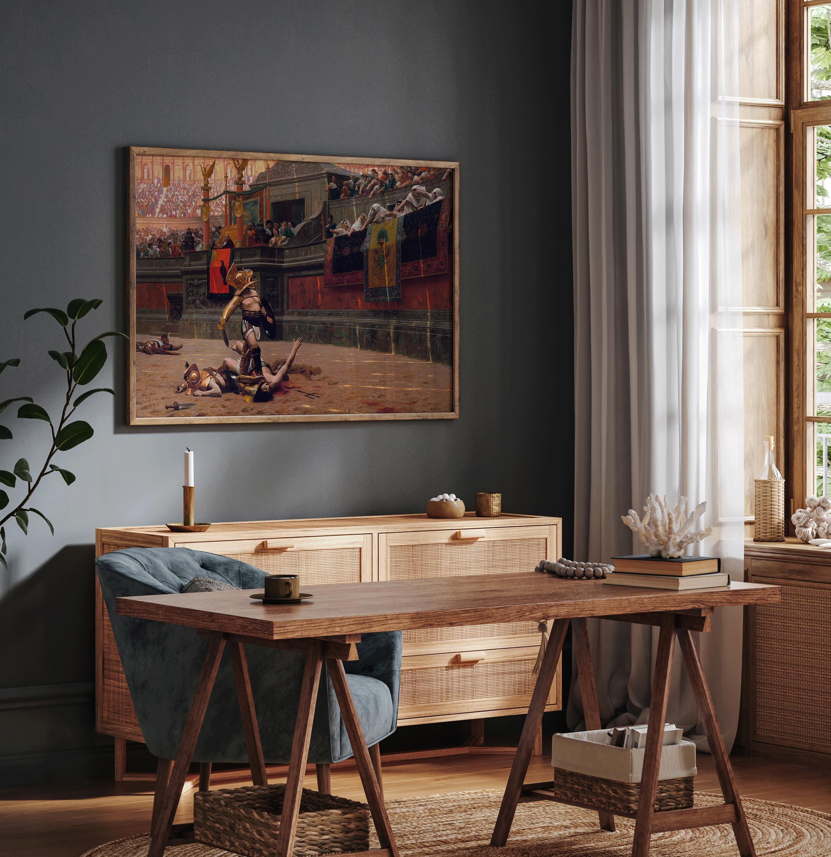 Pollice Verso – The Gladiator Painting That Inspired the Movie | Jean - Léon Gérôme | Epic Roman Gladiator Battle Scene (framed or unframed) - 9ArtPrints