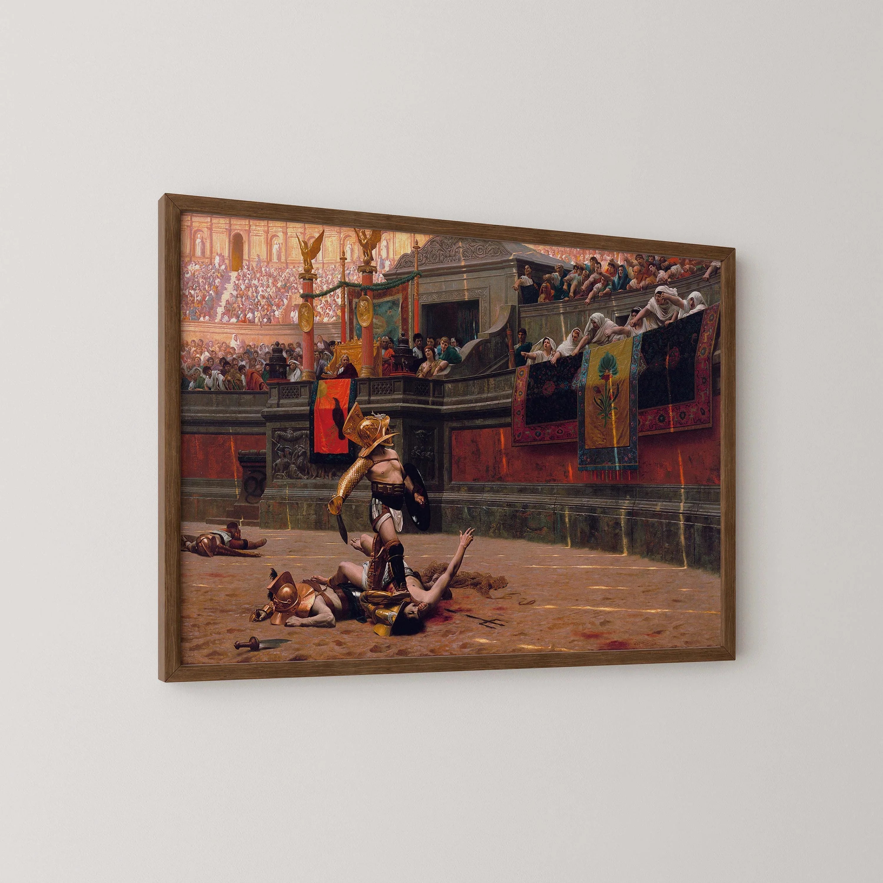 Pollice Verso – The Gladiator Painting That Inspired the Movie | Jean - Léon Gérôme | Epic Roman Gladiator Battle Scene (framed or unframed) - 9ArtPrints