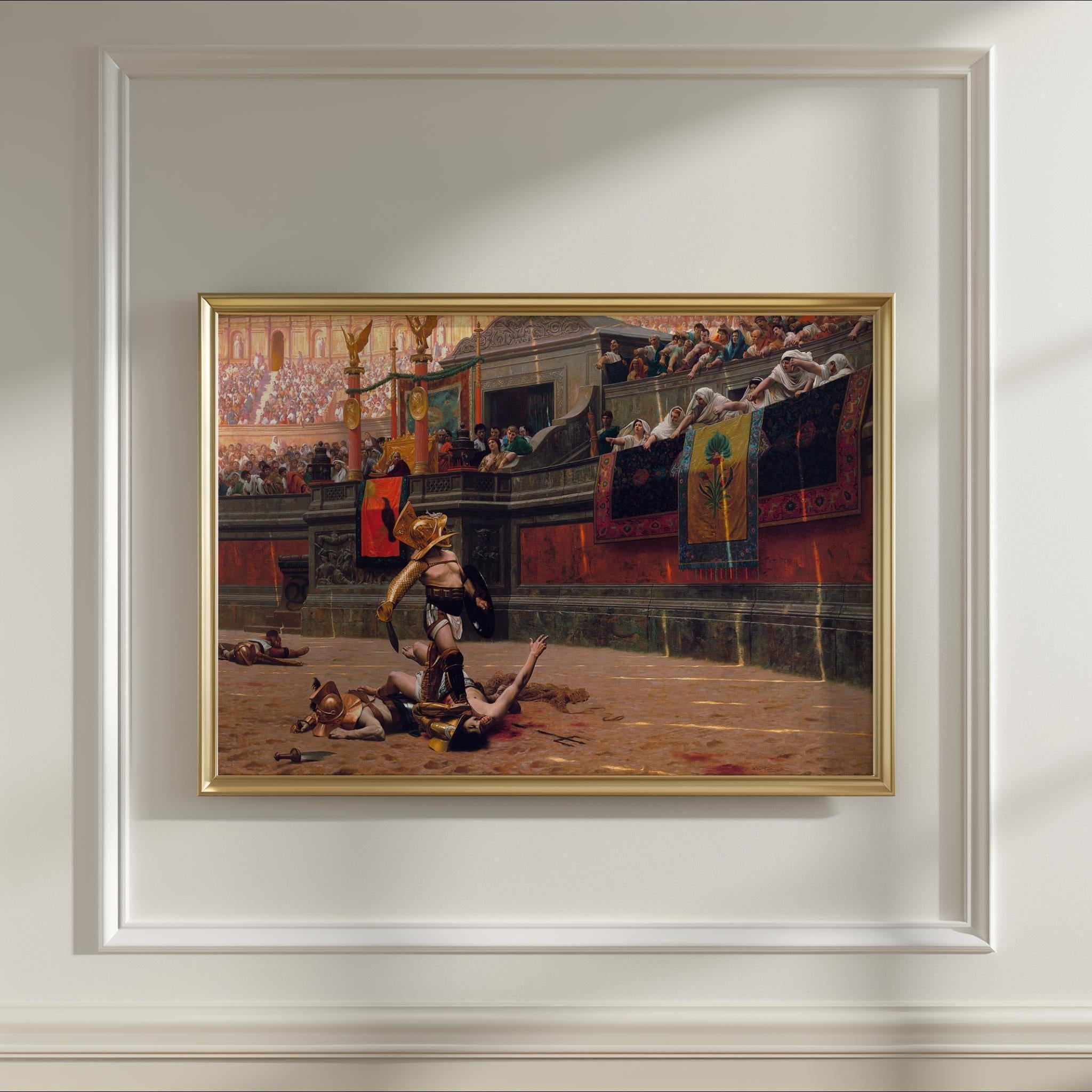 Pollice Verso – The Gladiator Painting That Inspired the Movie | Jean - Léon Gérôme | Epic Roman Gladiator Battle Scene (framed or unframed) - 9ArtPrints