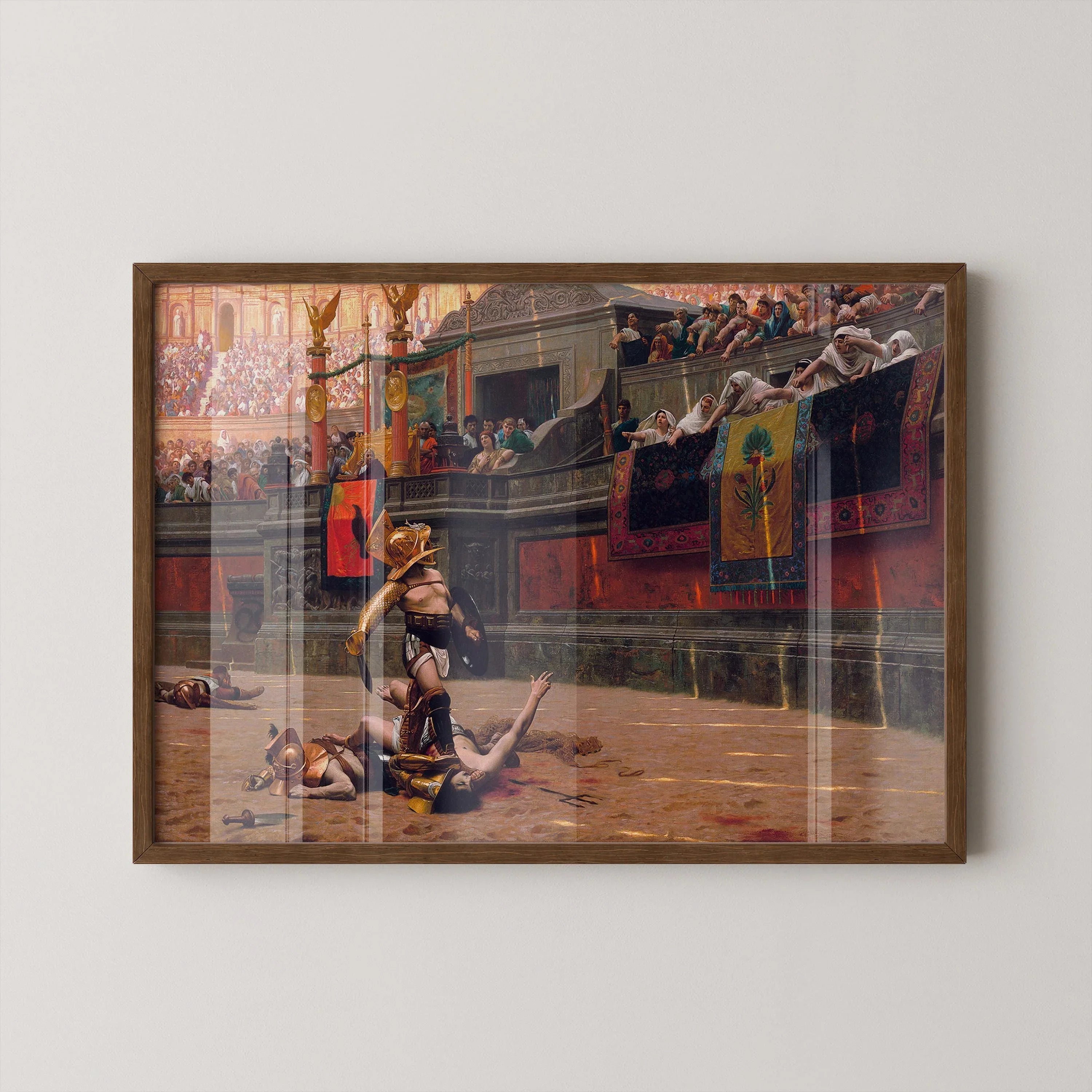 Pollice Verso – The Gladiator Painting That Inspired the Movie | Jean - Léon Gérôme | Epic Roman Gladiator Battle Scene (framed or unframed) - 9ArtPrints