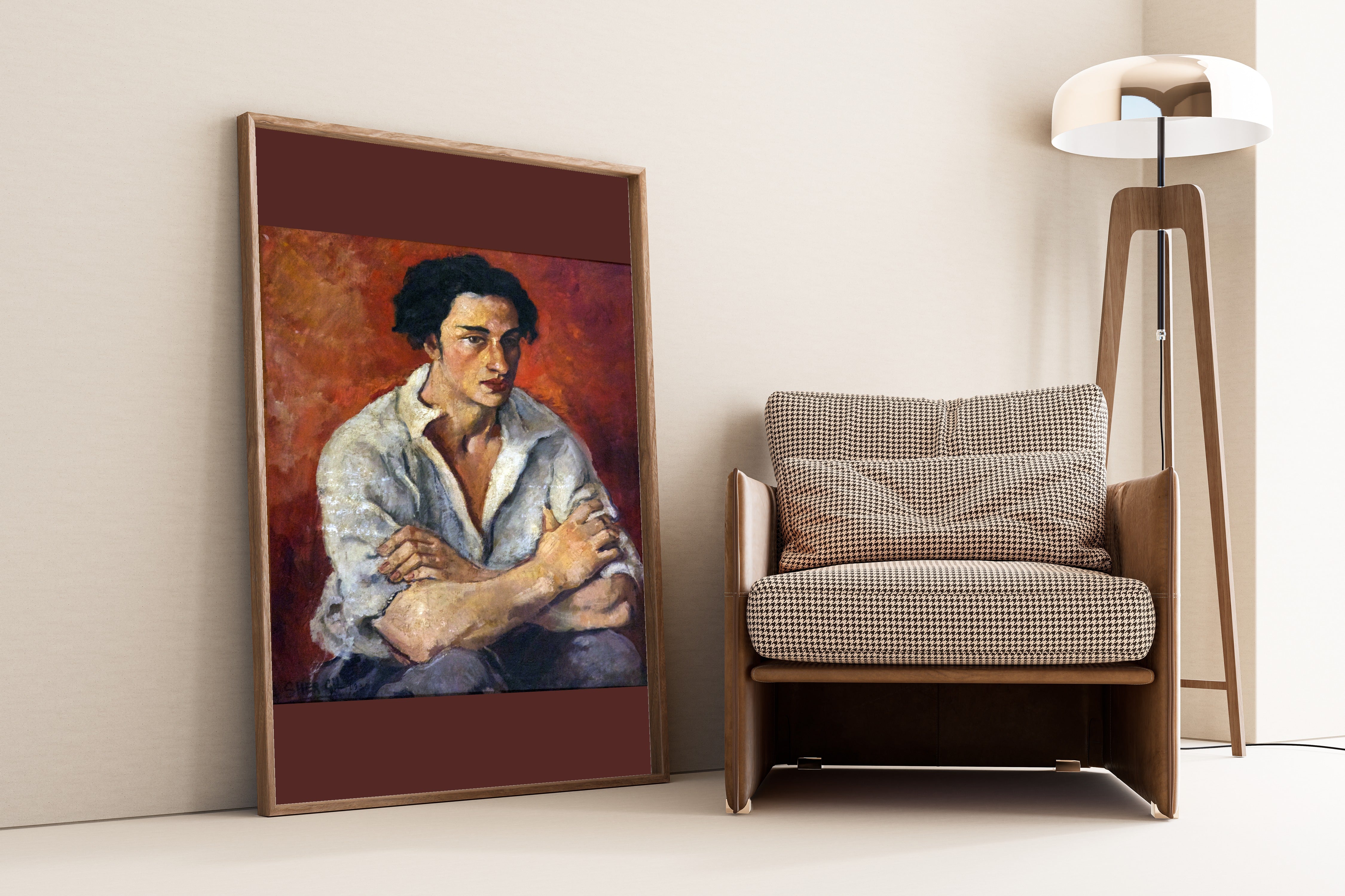 Amrita Sher-Gil — Portrait of a Young Man | Fine Art Giclée Print