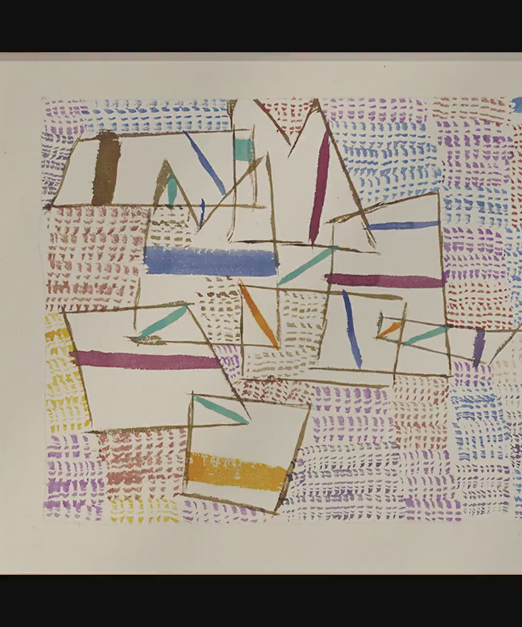 Paul Klee - A Cote de Provence | Our Most Striking, Bestselling Modern Abstract Wide Panoramic Art (available handframed or unframed) 2x1