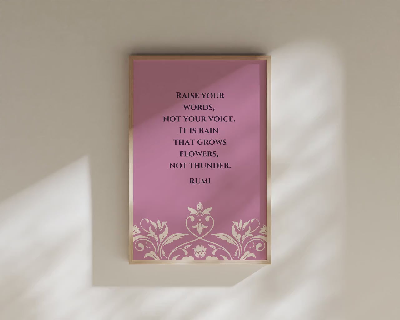 Rumi - Seek PREMIUM GICLÉE PRINT | Lilac Inspirational Quote Poetry Poster
