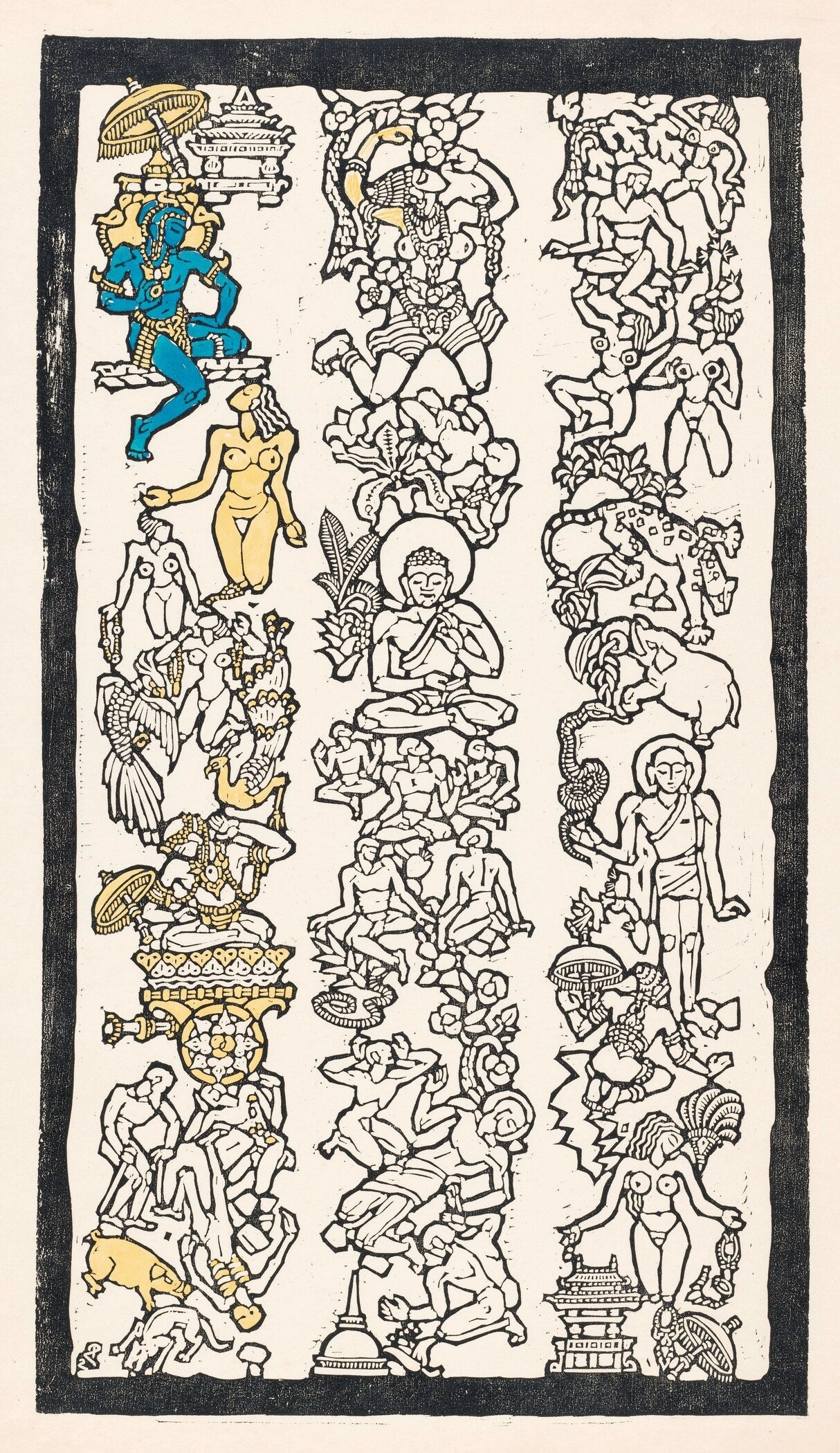 Reijer Stolk — Indian Motif | Symbolist Woodcut Print - 9ArtPrints
