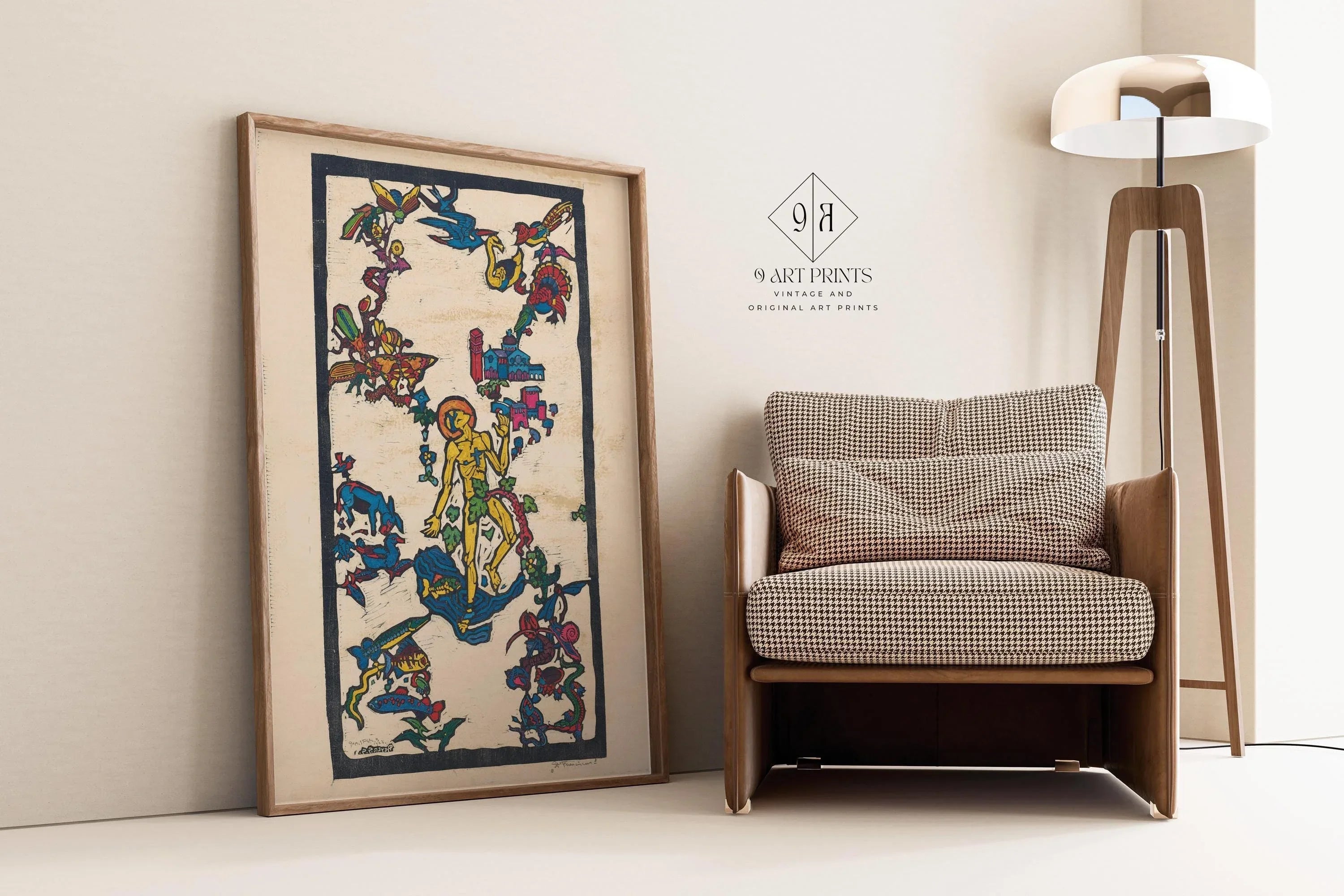 Reijer Stolk – St. Franciscus (c. 1920) | We Can't Take Our Eyes Off This Vibrant Symbolist Woodcut