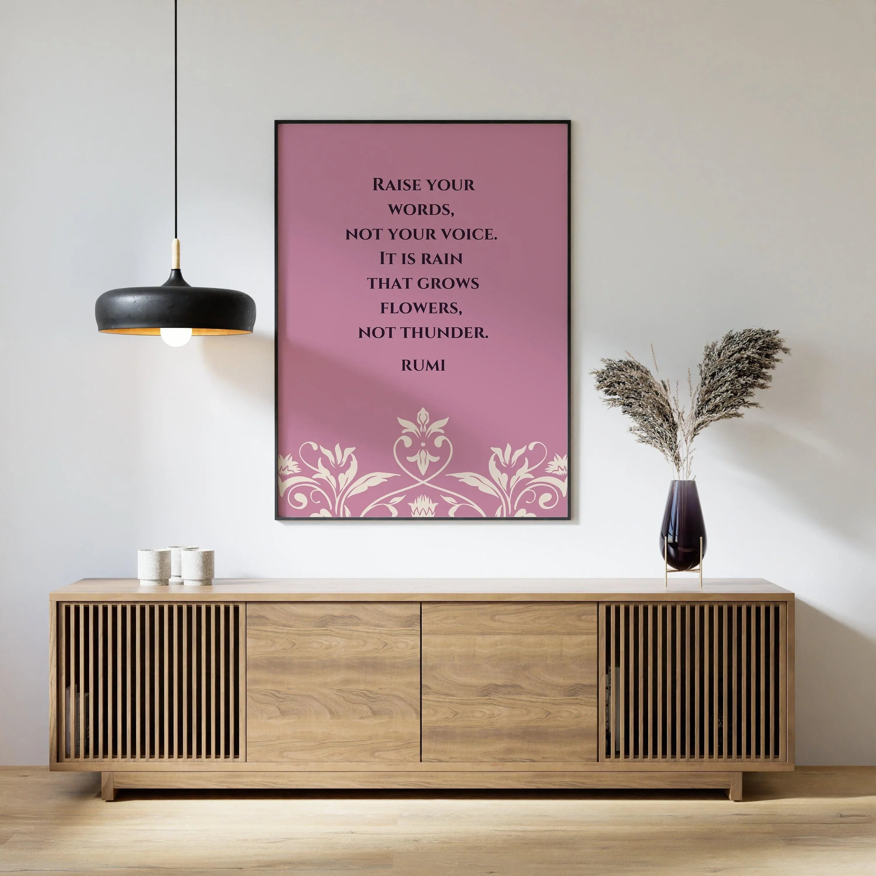 Rumi - Seek PRINT | Lilac Inspirational Quote Poetry Poster - 9ArtPrints