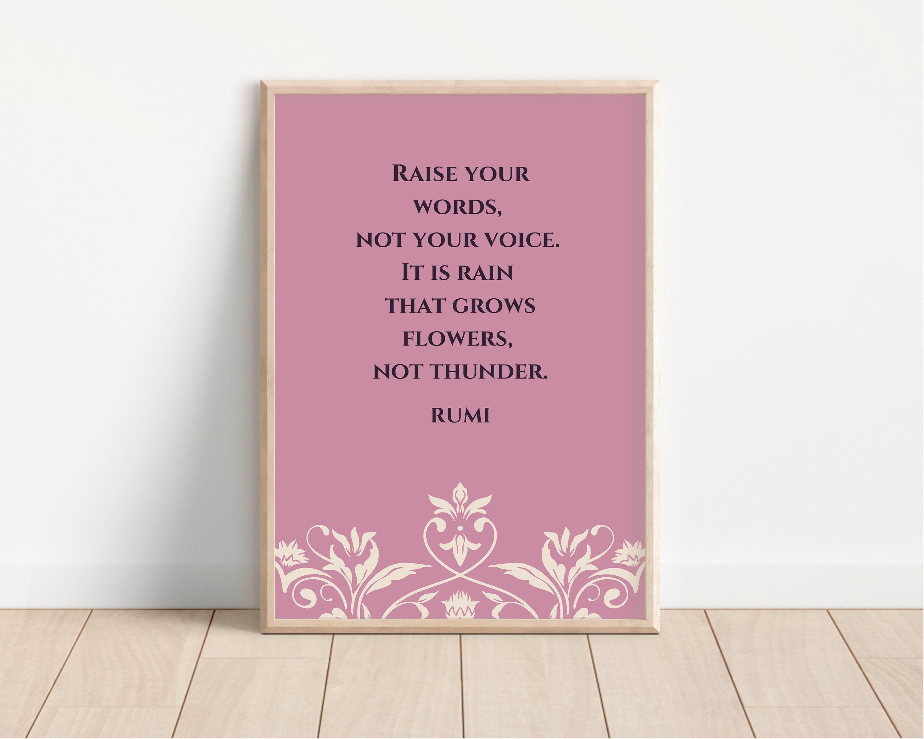 Rumi - Seek PREMIUM GICLÉE PRINT | Lilac Inspirational Quote Poetry Poster - 9ArtPrints