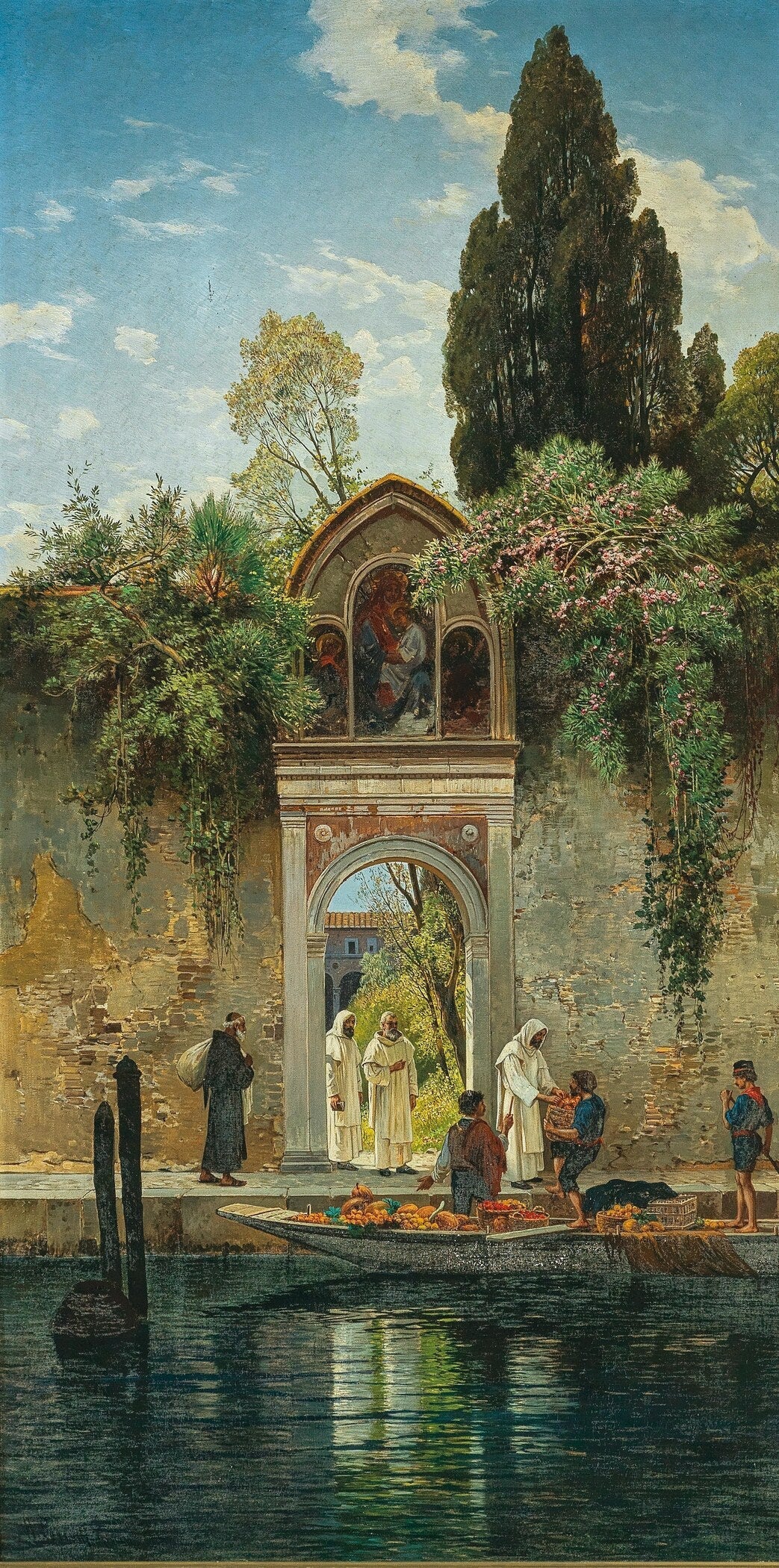 Salomon Corrodi — Island Monastery of San Lazzaro, Venice | Orientalist Print - 9ArtPrints
